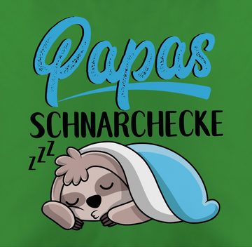 Shirtracer Dekokissen Papas Schnarchecke - Faultier Vatertagsgeschenk, Vatertagsgeschenk Kissen