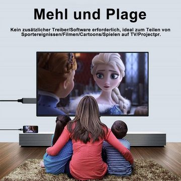 GelldG Lightning auf HDMI Kabel Adapter, Bildschirm Audio & Video Adapter HDMI-Kabel