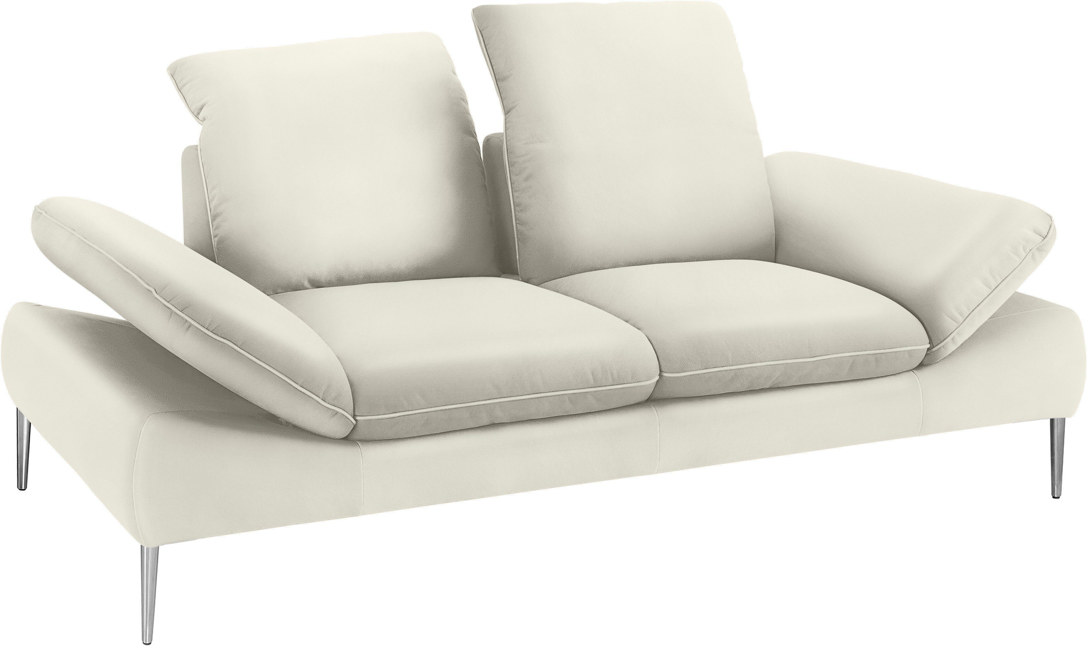W.SCHILLIG 2,5-Sitzer enjoy&MORE, mit cm 232 Breite Füße Sitztiefenverstellung, silber matt