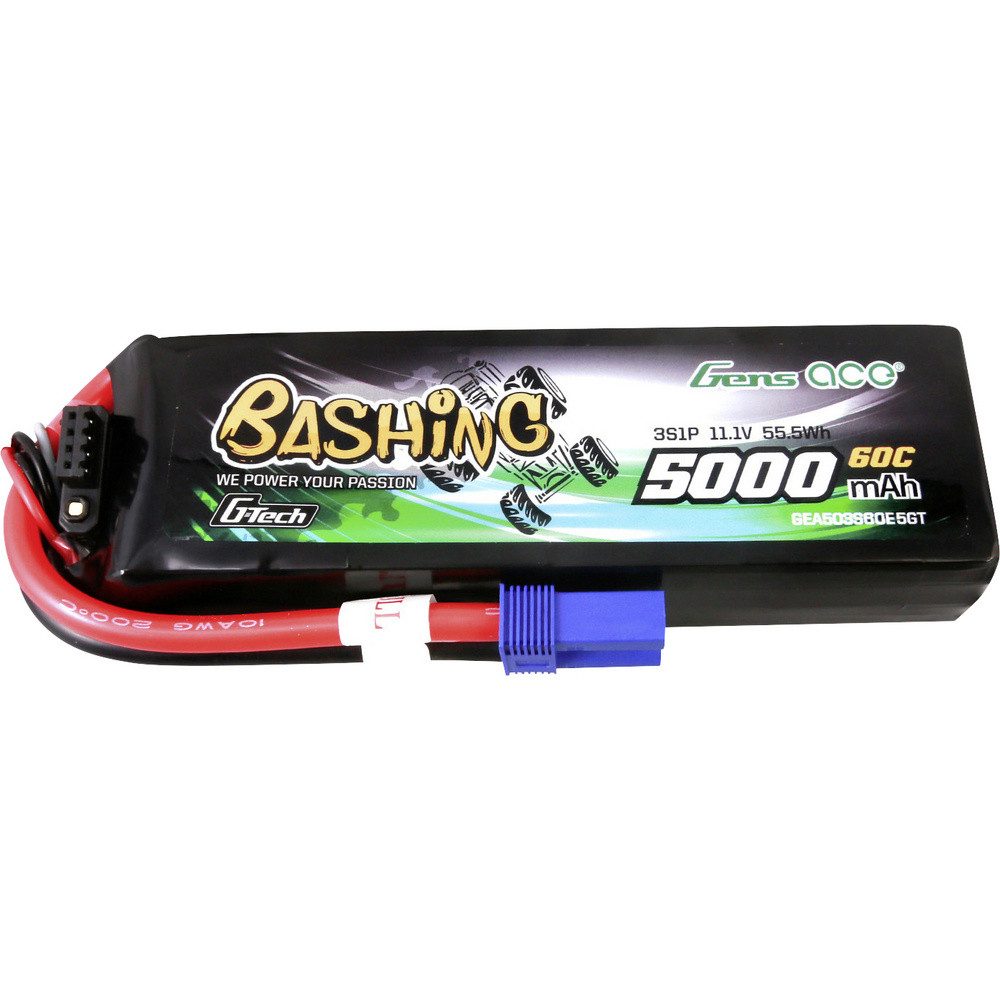 Gens ace Gens ace Modellbau-Akkupack (LiPo) 11.1 V 5000 mAh Softcase EC5 Akku 5000 mAh (11.10 V)