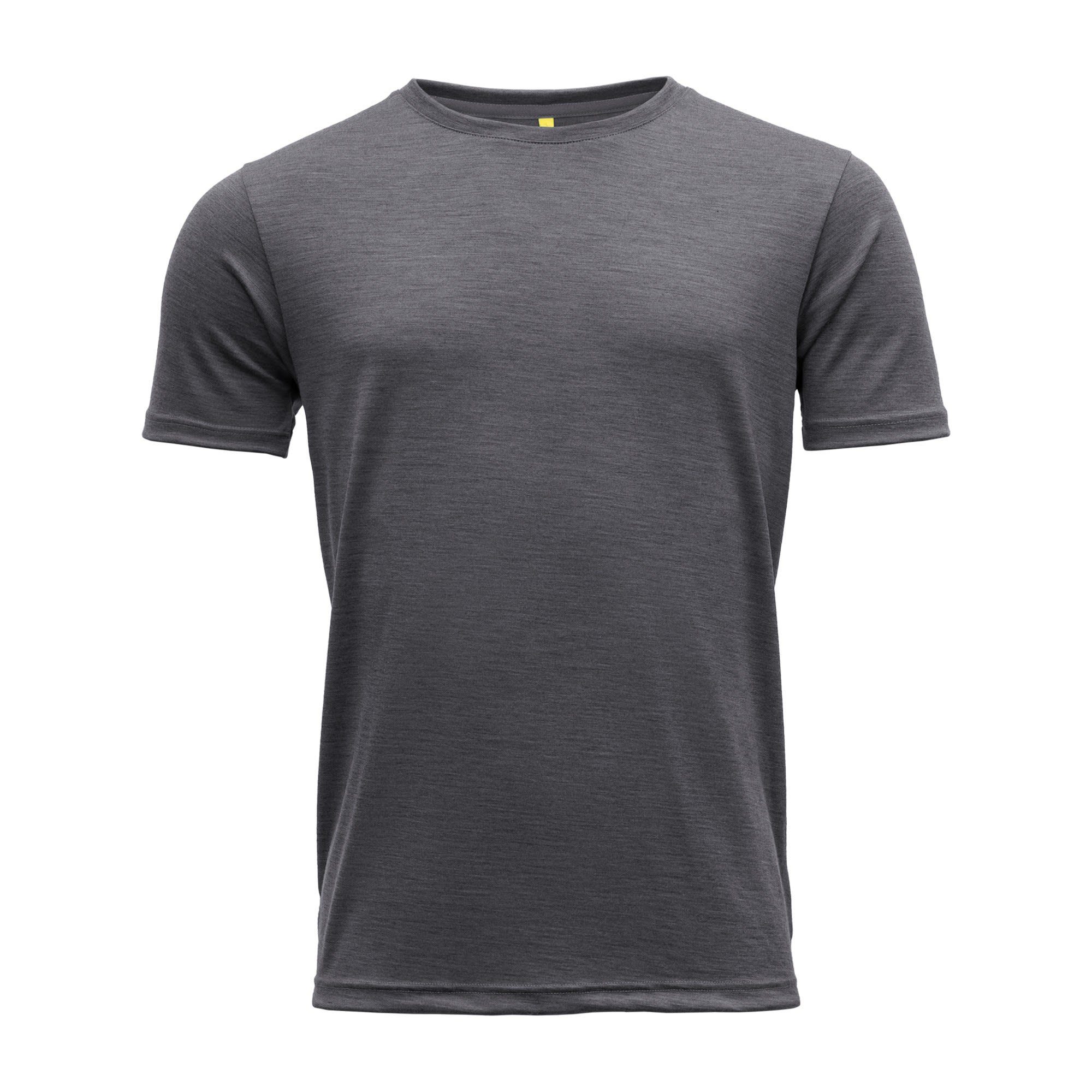 Devold T-Shirt Devold M Eika Merino 150 Tee Herren Kurzarm-Shirt Grey