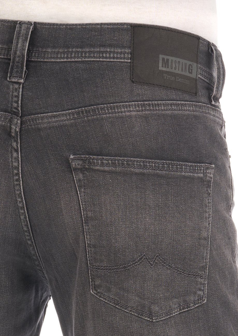 DENIM Slim-fit-Jeans Fit Stretch BLACK Hose mit Herren Denim Vegas Slim Jeanshose MUSTANG (4000-783)