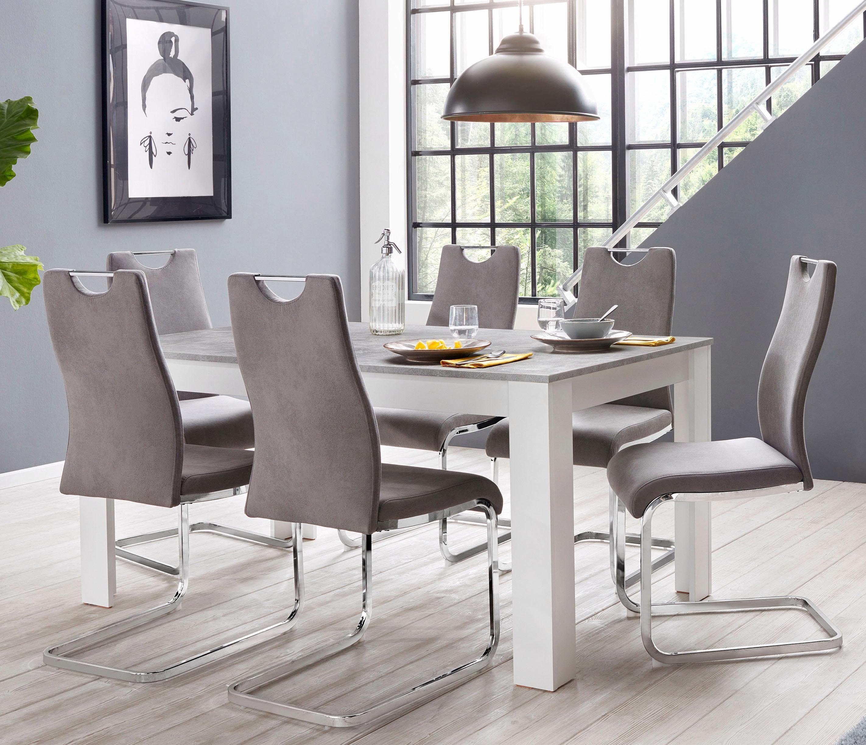Homexperts »Zabona« Essgruppe (1 Tisch + 4 Stühle) | OTTO