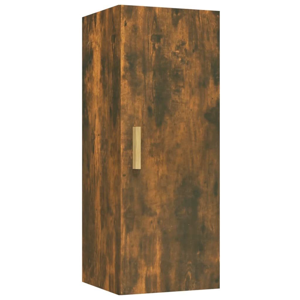 furnicato Wandregal Wandschrank Räuchereiche Holzwerkstoff cm 34,5x34x90