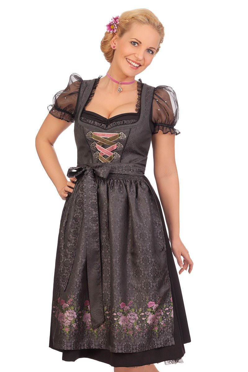 M.Stützle GmbH Dirndl Midi Dirndl 2tlg. - SIMONE - anthrazit