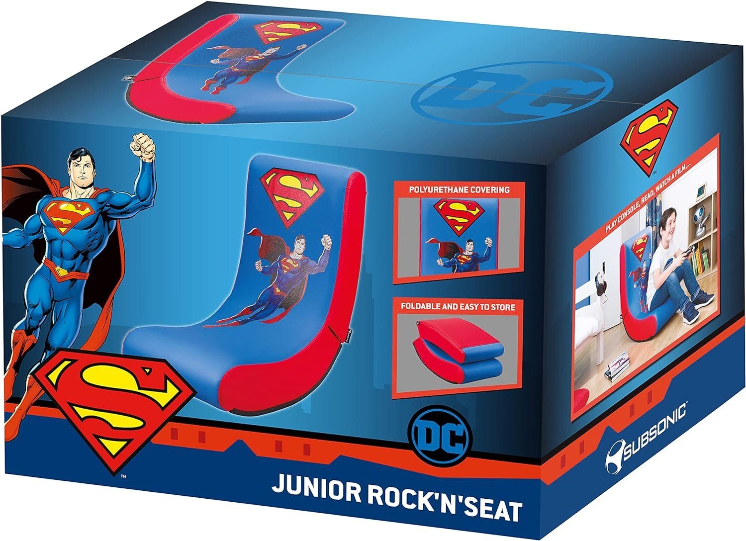 Chair Rock'n'Seat / Superman Gaming-Stuhl Junior Stuhl / (1 Sessel Subsonic Gaming St)