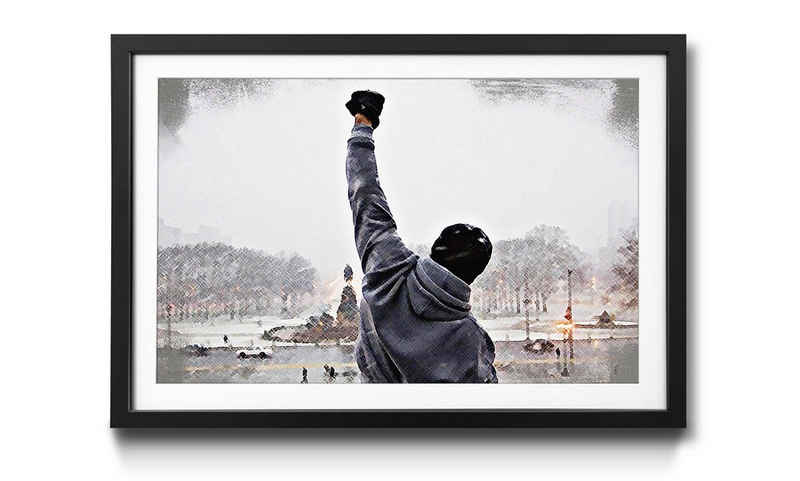 WandbilderXXL Bild mit Rahmen Rocky, Film-Momente, Wandbild, in 4 Größen erhältlich