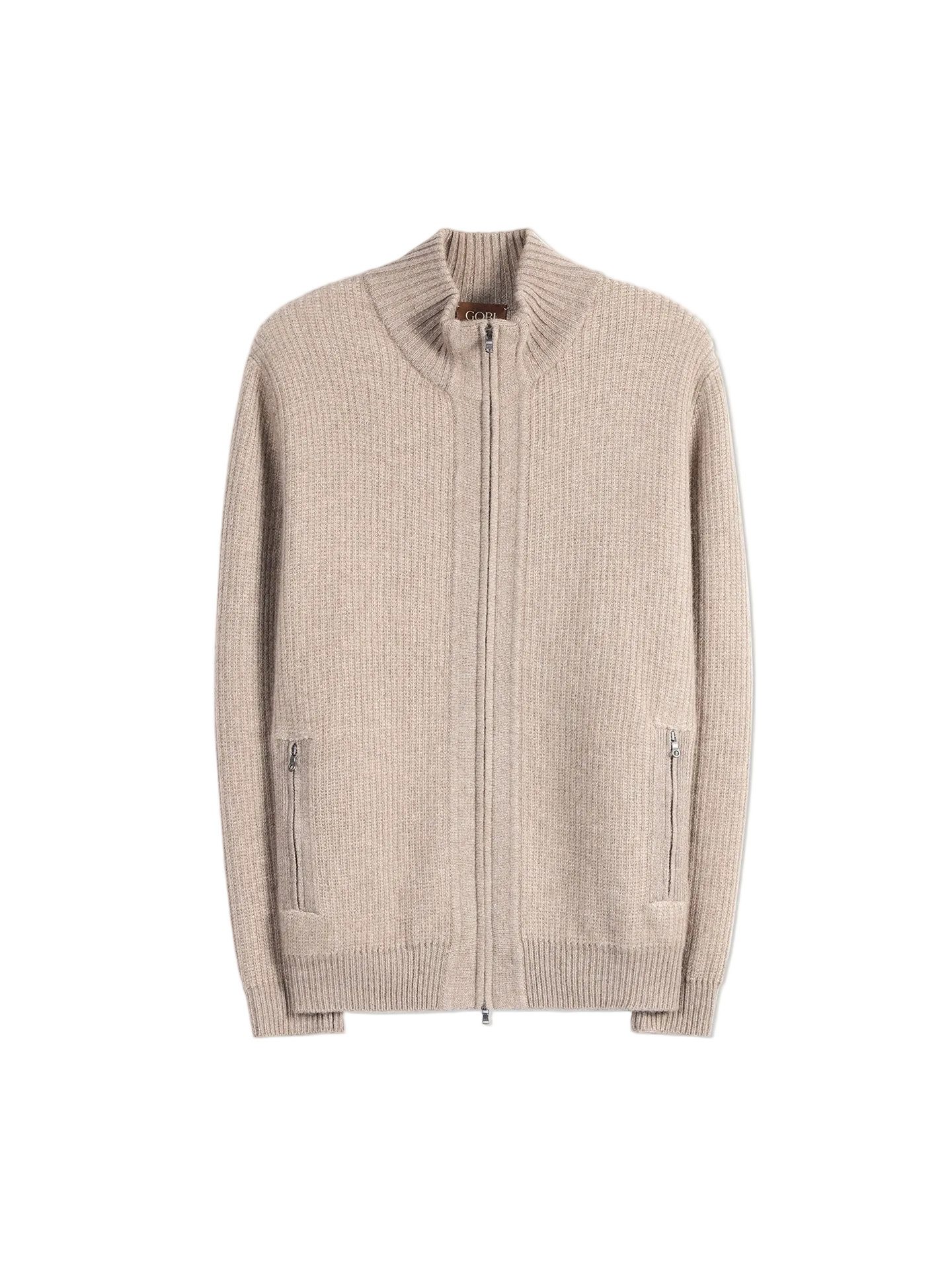 GOBI Cashmere Cardigan Herren Zwei-Toniger Kaschmir-Cardigan
