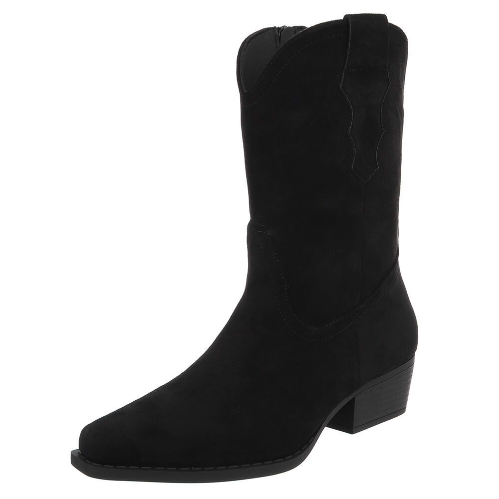 Ital-Design Stilvoller Cowboystiefel mit praktischem Reißverschluss günstig online kaufen