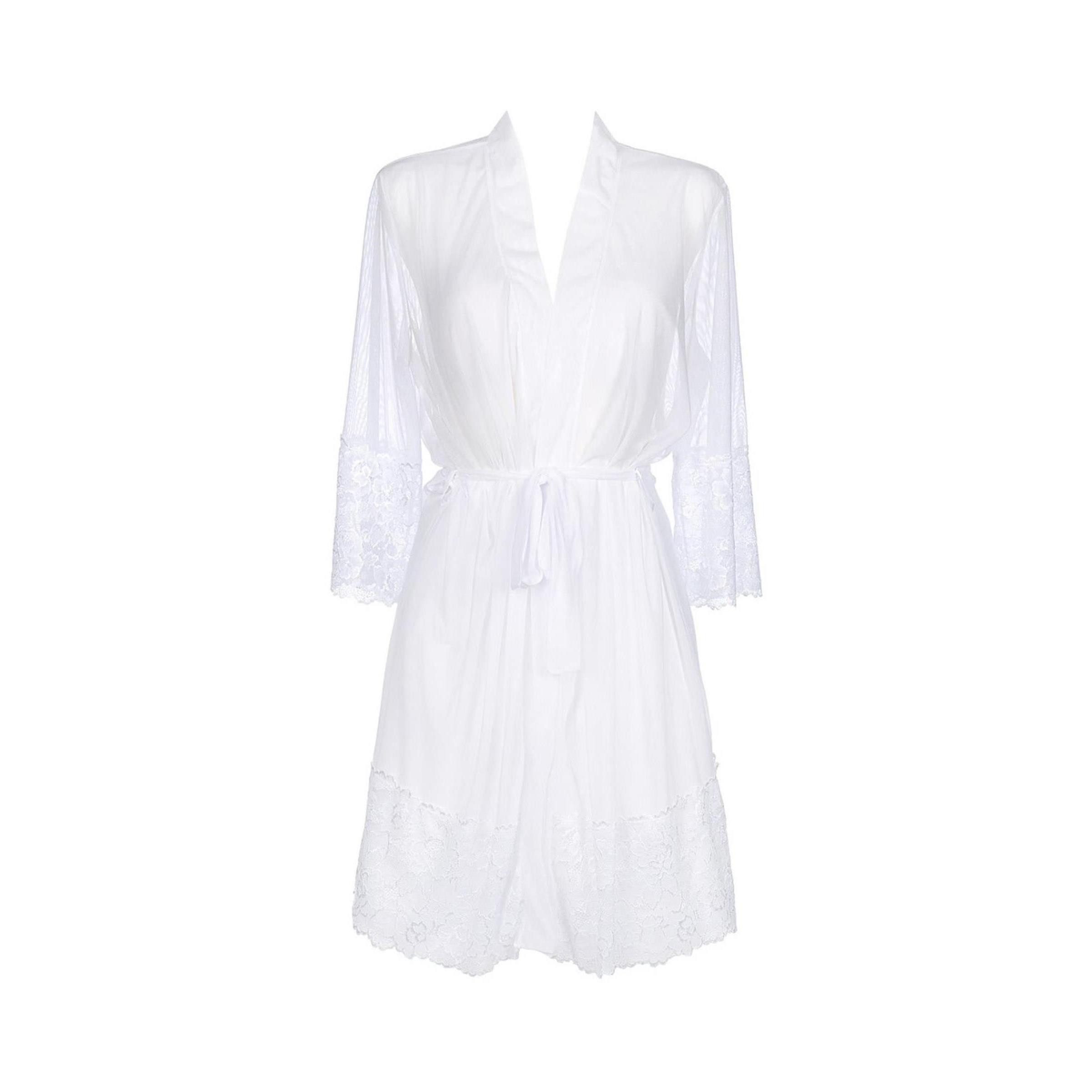 Axami Kimono V-8850 peignoir white - (O/S)