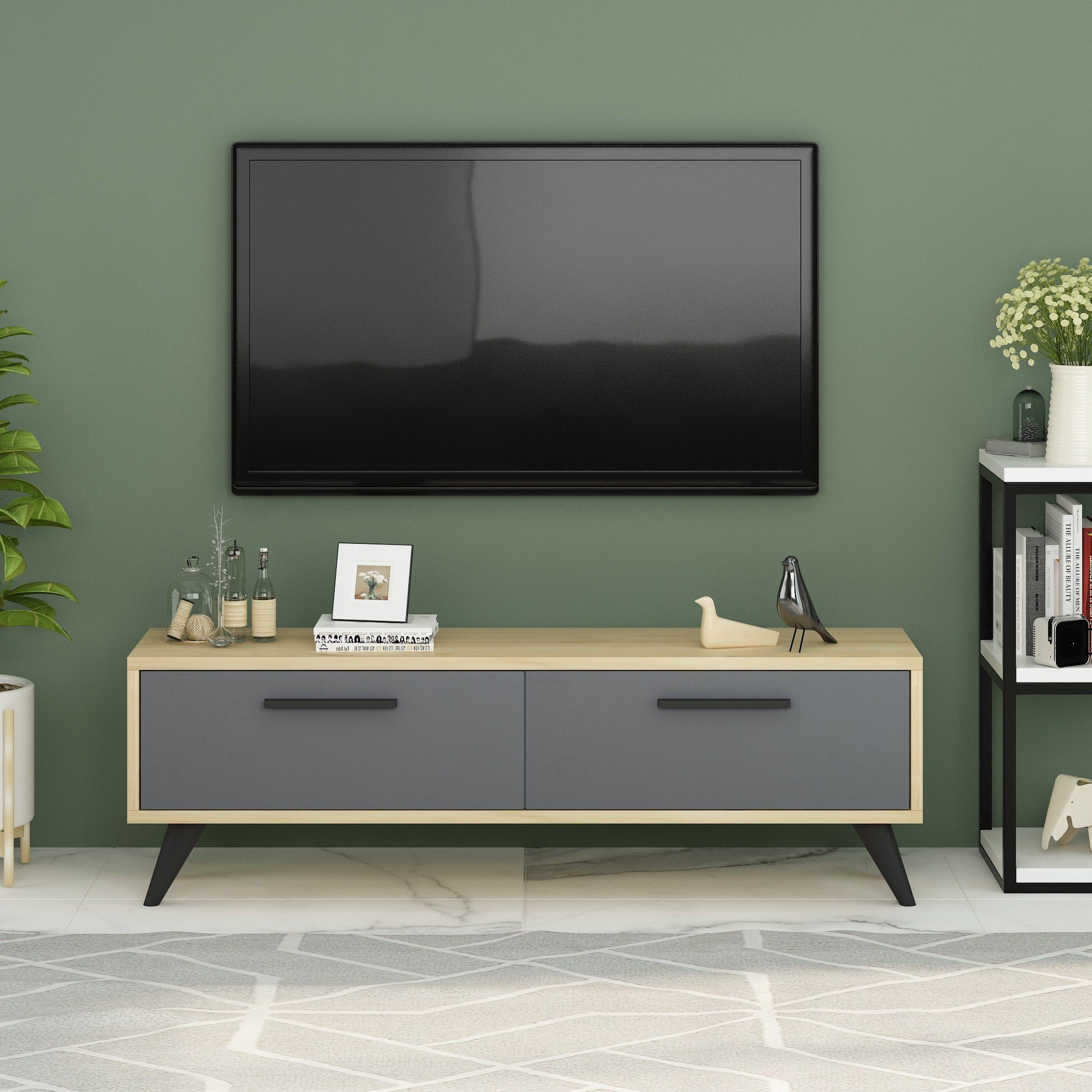Skye Decor TV-Schrank Schränke, 45x120x29,6 cm, 100% Melaminbeschichtete Partikelplatte