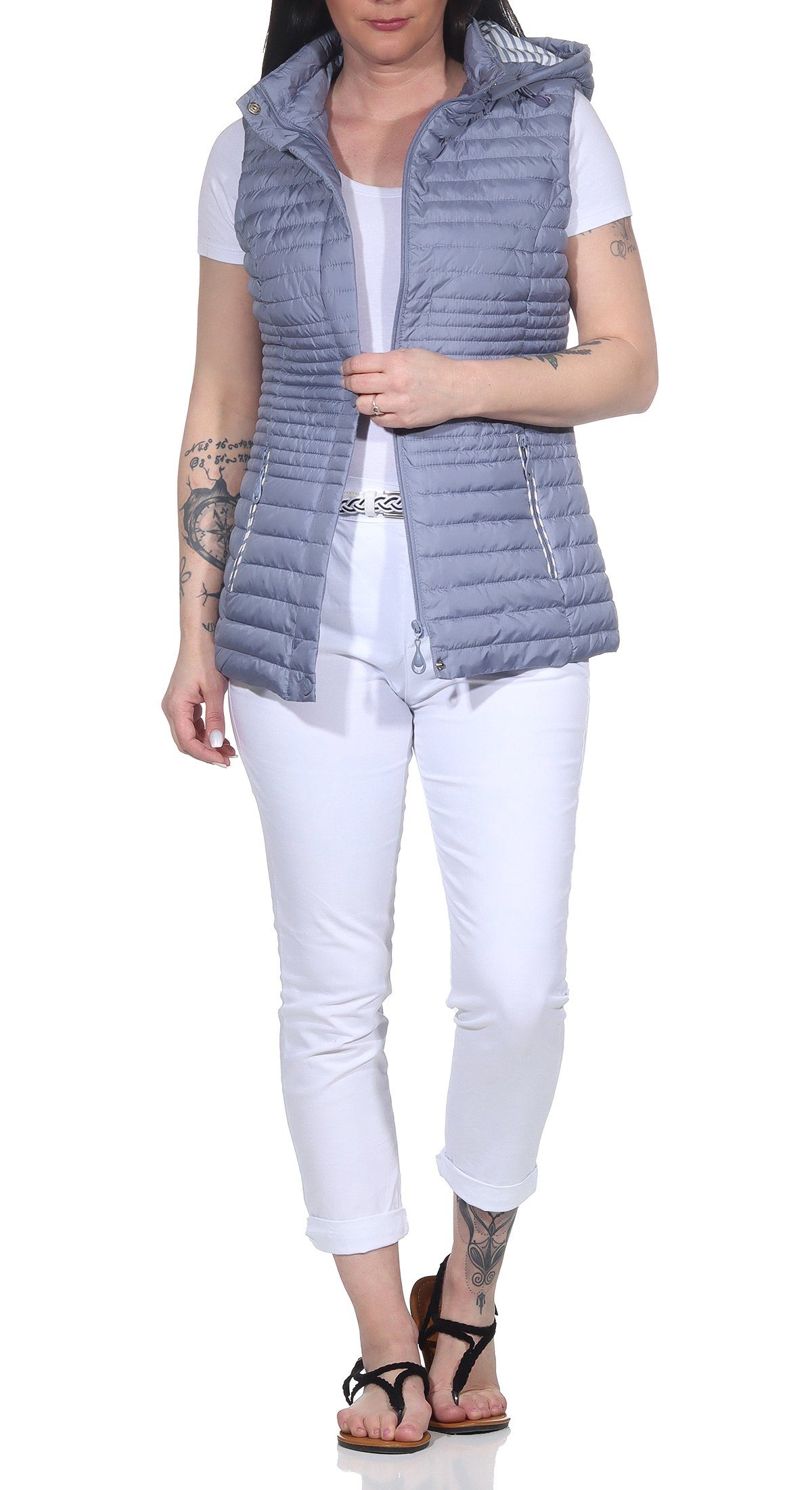 Aurela Damenmode Steppweste Damen Weste leichte günstig online kaufen