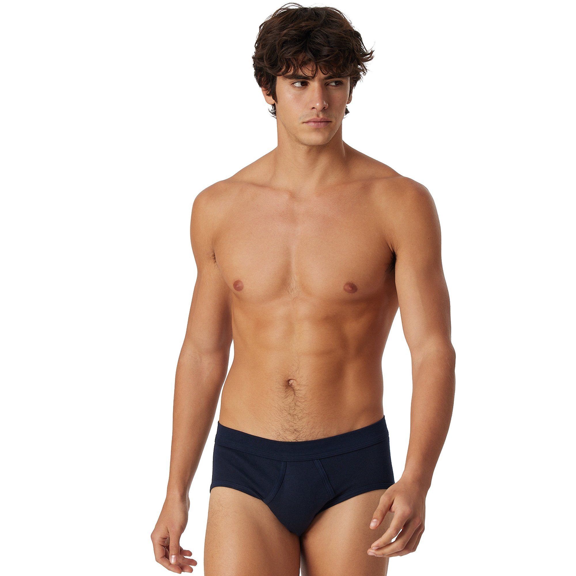 Schiesser Slip Herren Slip 4er Pack Baumwolle ESSENTIALS (Packung, 4er Pack)