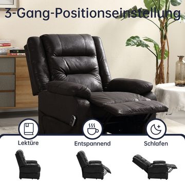 Asukale Massagesessel Elektrischer Aufstehhilfe Relaxsessel,mit Aufbewahrungstasche