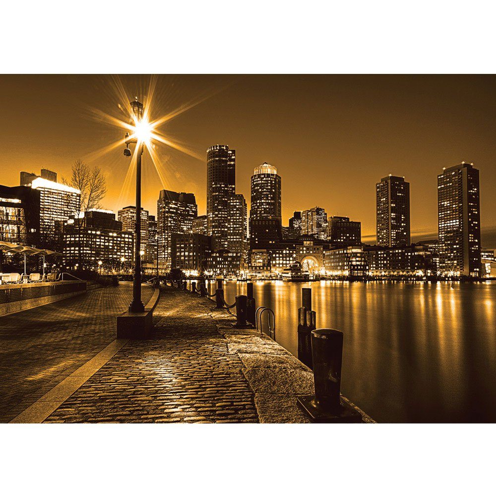 no. Skyline 861, New Fototapete New York Fluss York Nacht Laterne liwwing Lichter Fototapete liwwing