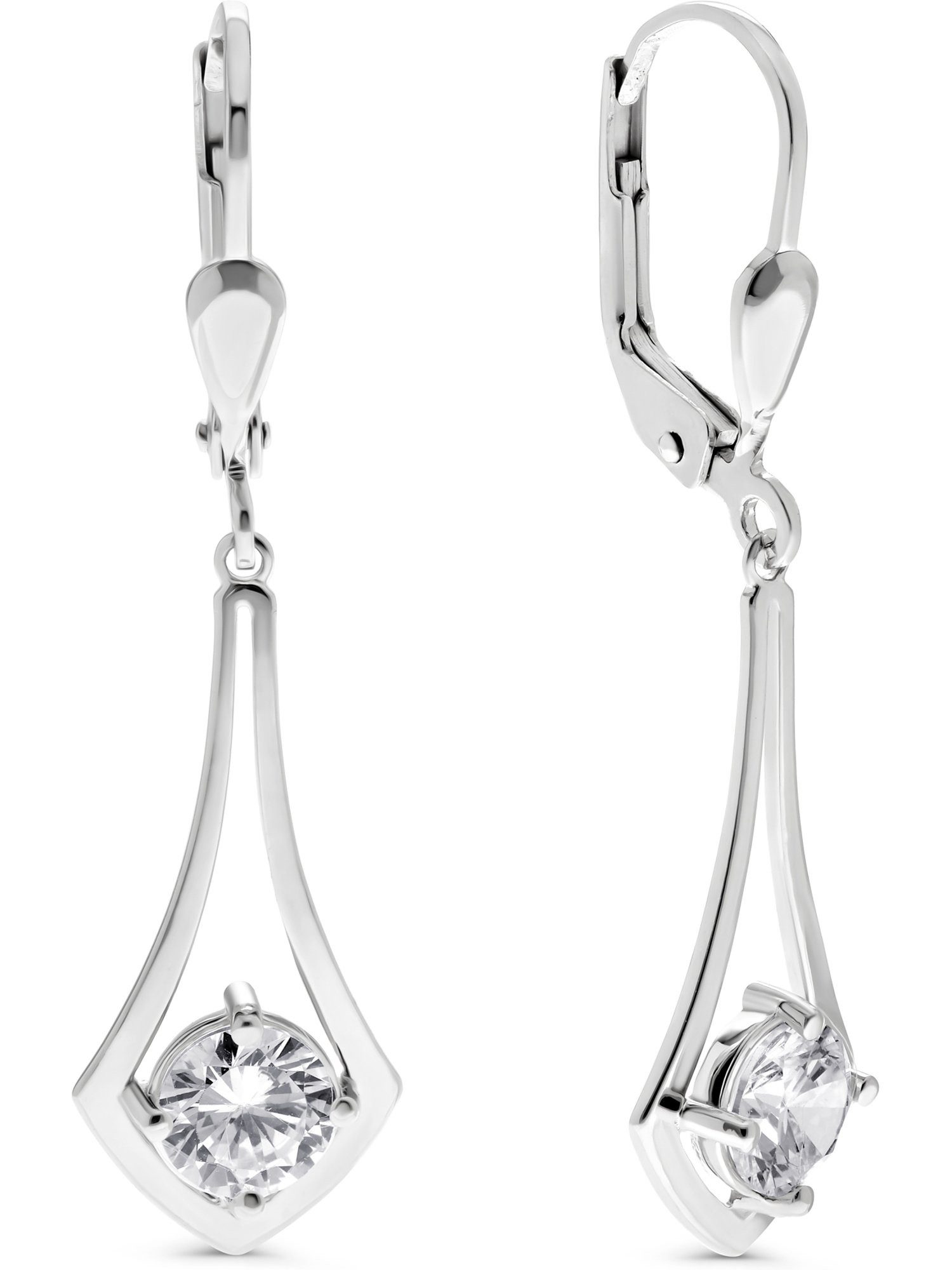 FAVS Paar Серьги FAVS Damen-Ohrhänger 925er Silber 2 Zirkonia