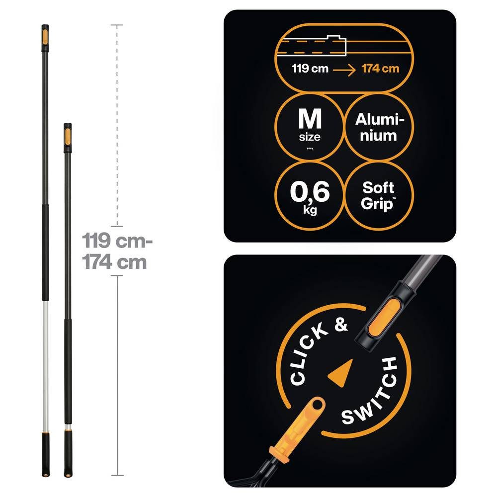 Fiskars Teleskopstiel Teleskopstiel 1080671 1740 m QuikFit™