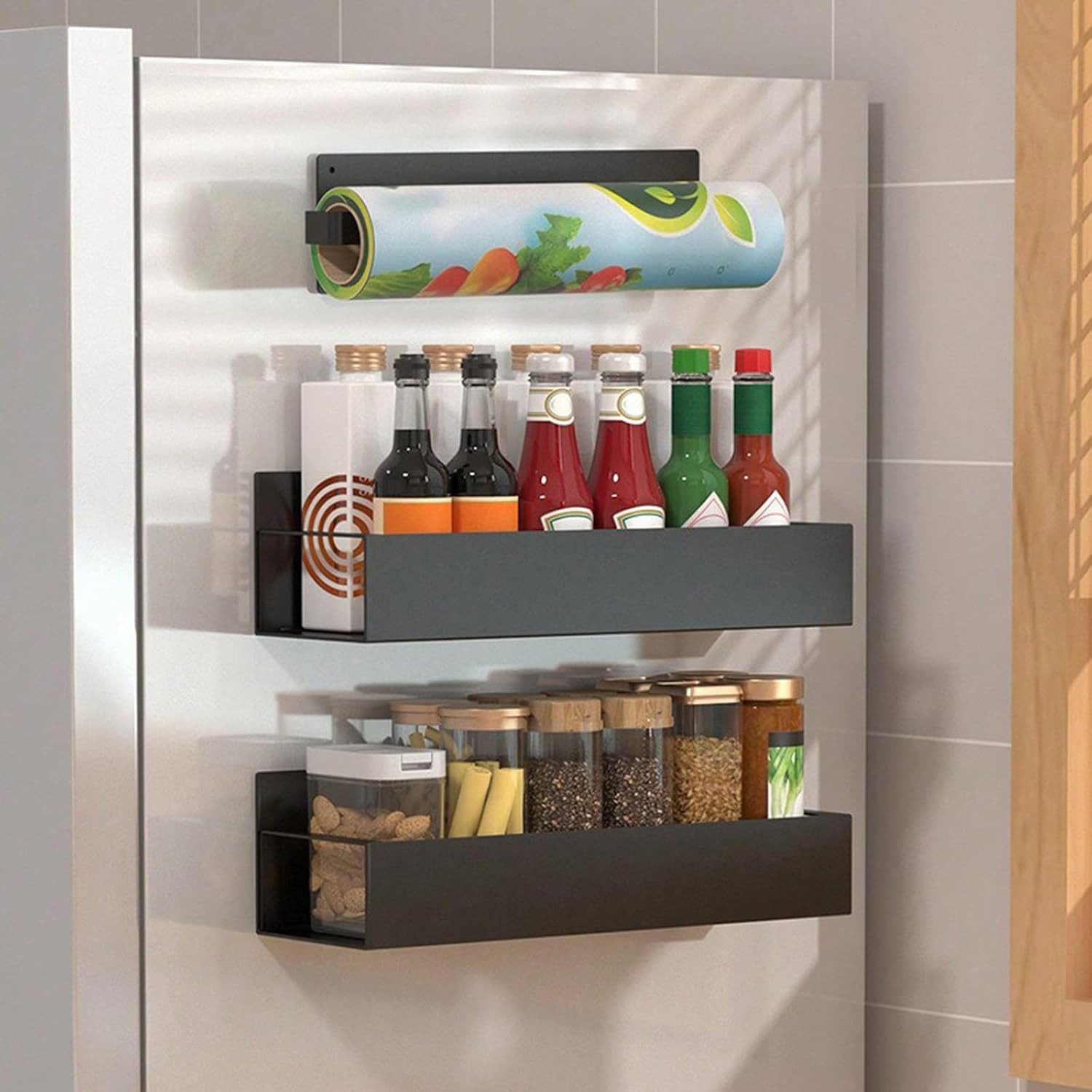 Forrlite Gewürzregal Gewürzregal Magnetisches Gewürzregal für Kühlschrank, günstig online kaufen