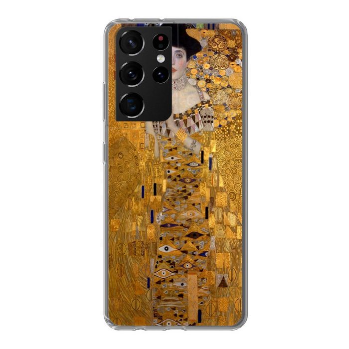 MuchoWow Handyhülle Porträt von Adèle Bloch-Bauer I - Gemälde von Gustav Klimt Phone Case Handyhülle Samsung Galaxy S21 Ultra Silikon Schutzhülle