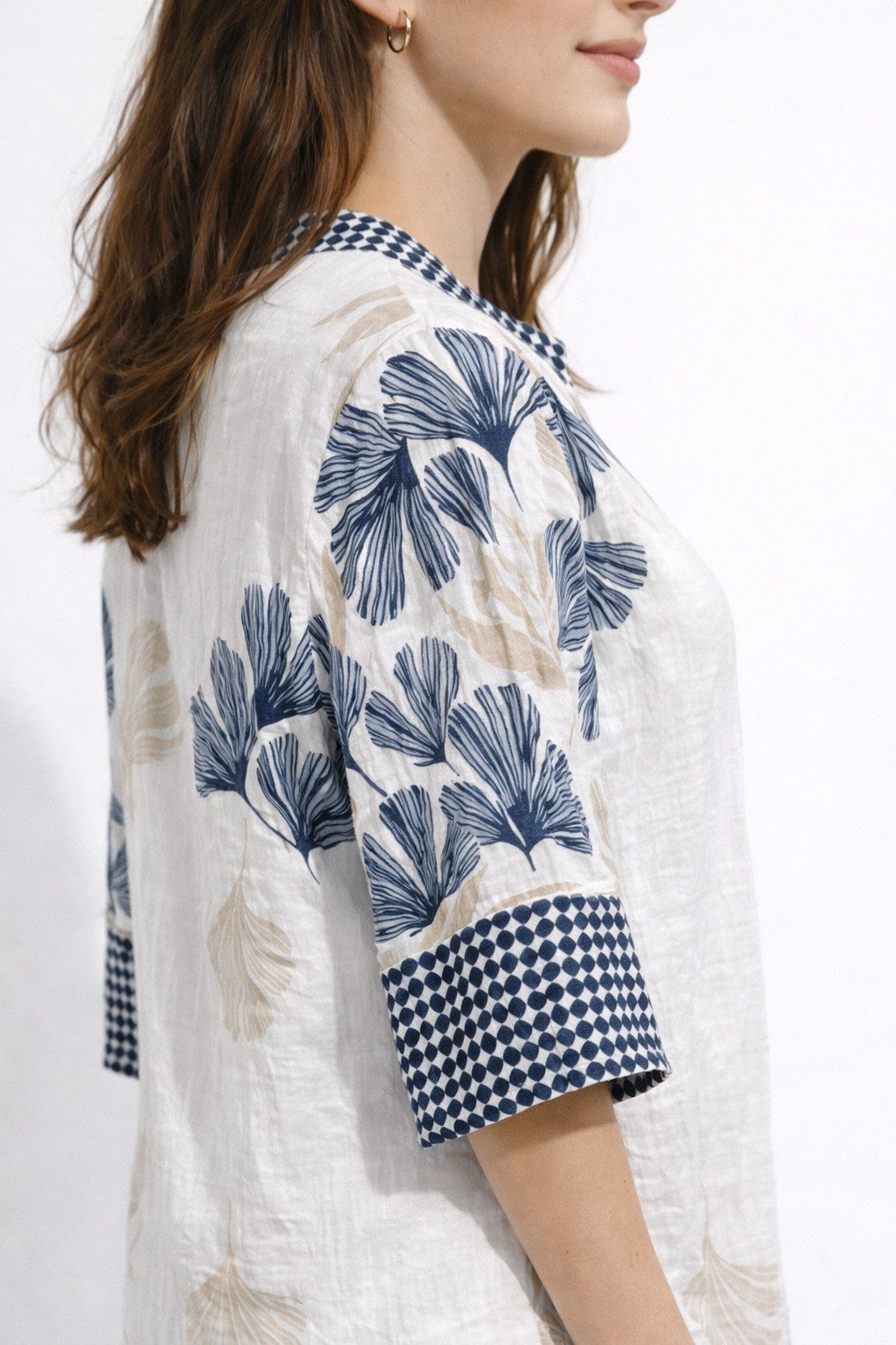 ITALY VIBES Sommerkleid - Kleid Damen - Midikleid - Tunikakleid - Shirtkleid mit Print ONE SIZE / passend für Größe M - XXL