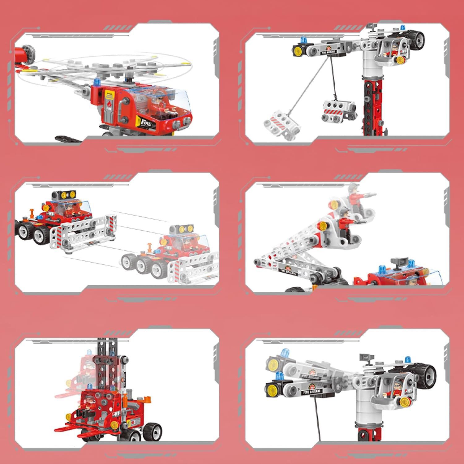 DINO SONO Spielzeug-Feuerwehr Feuerwehrauto 187pcs Bausteine günstig online kaufen
