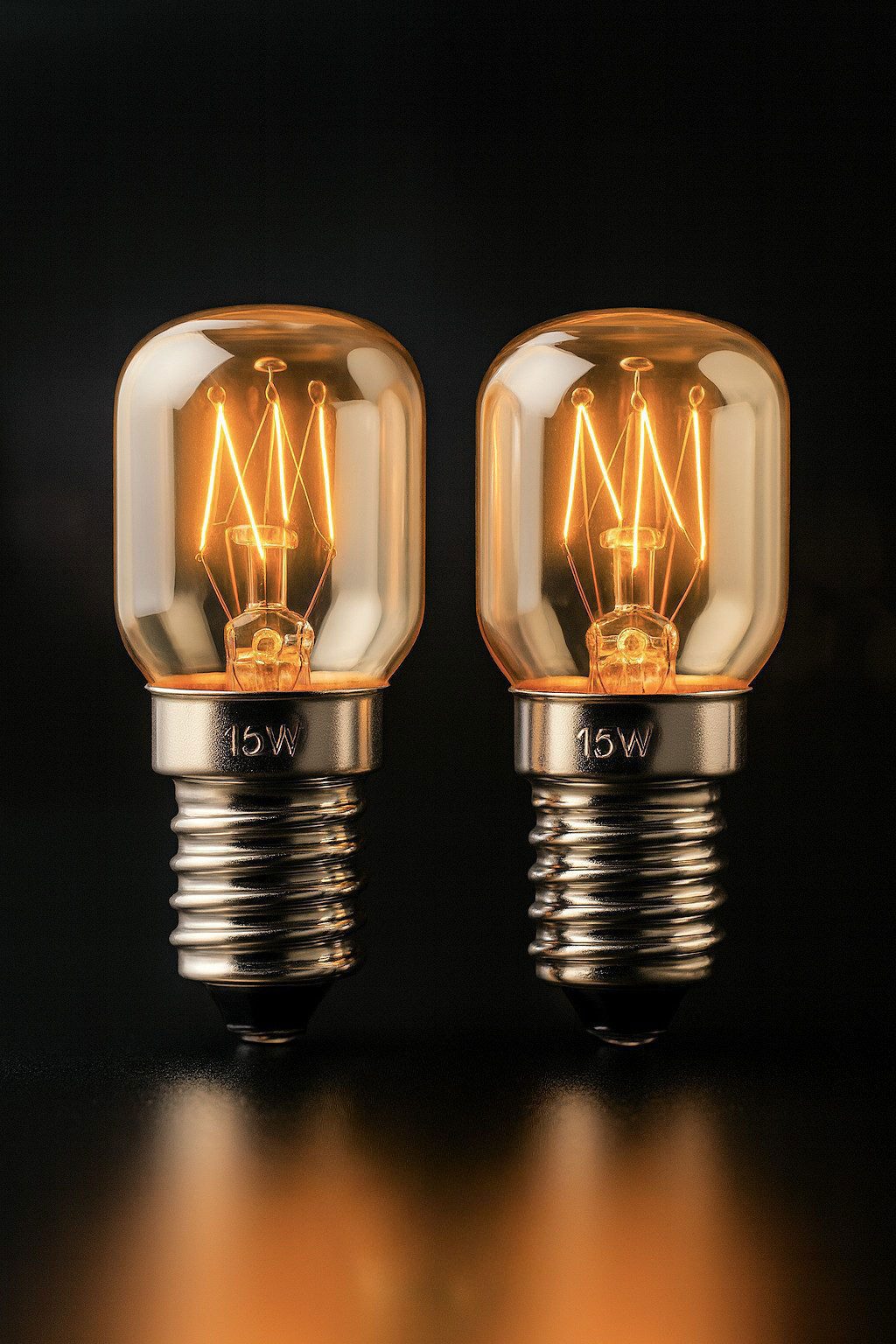 VABIONO Spezialleuchtmittel Backofenlampe E14 15W 2er Pack Backofen Mikrowelle Kühlschrank-Lampe, E14, 2 St., Warm weißes Licht, Kostenloser Versand – Bild 5 von 5