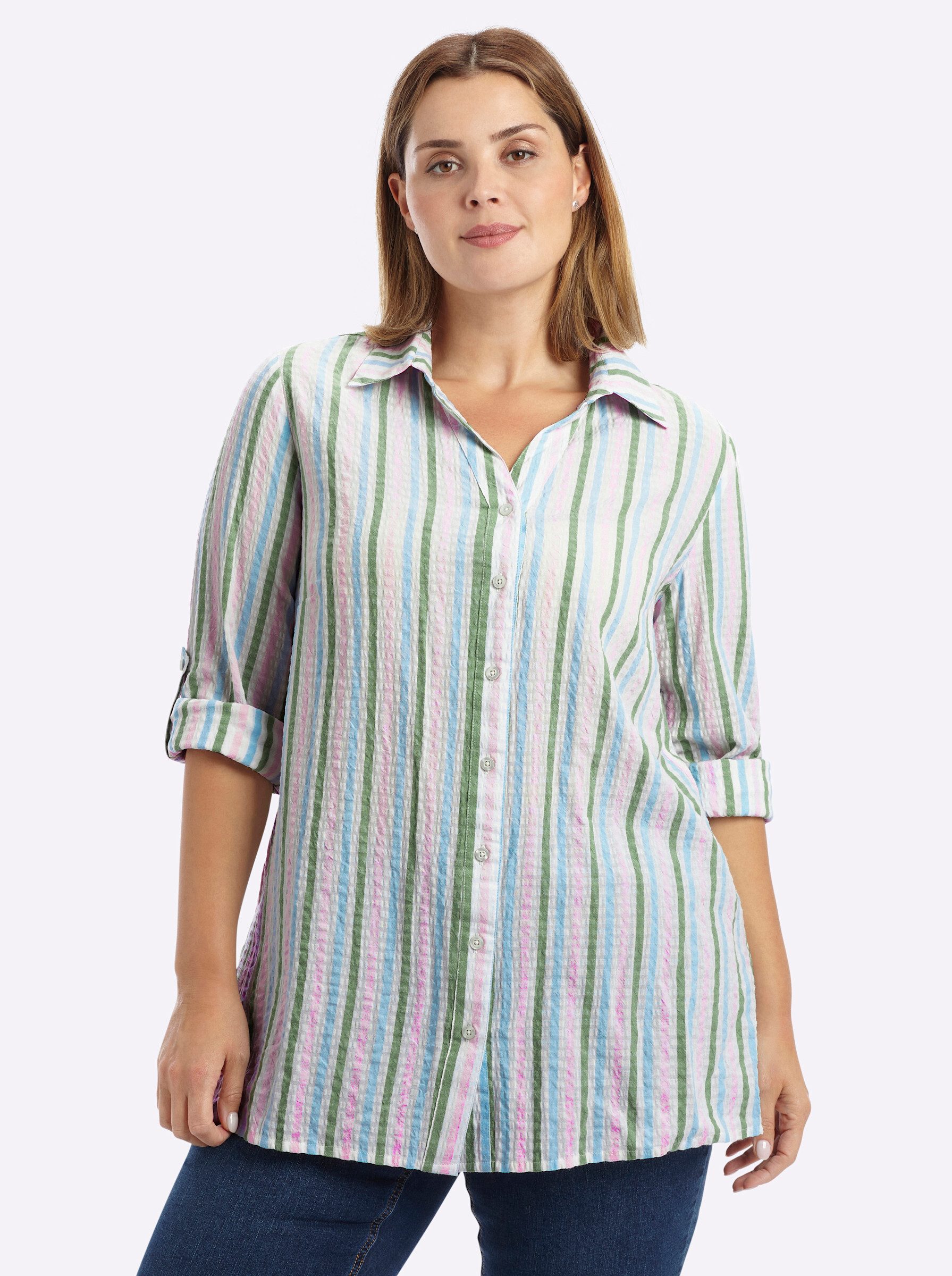Klassische Bluse Langarm-Bluse Langarm