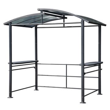 bellavista - Home&Garden® Pavillon Hartdtop Grillpavillon 2,4x1,5m anthrazit, BxT:240x150 cm