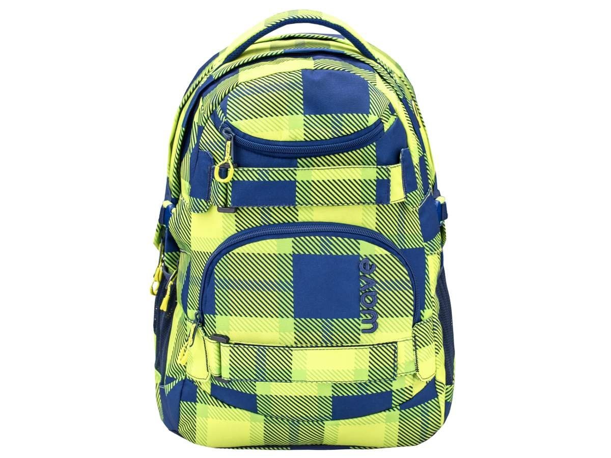 Wave Schulrucksack Infinity, Neon ab für Pattern Mädchen Klasse, Schlamper, Teenager 5. Schultasche, mit Set