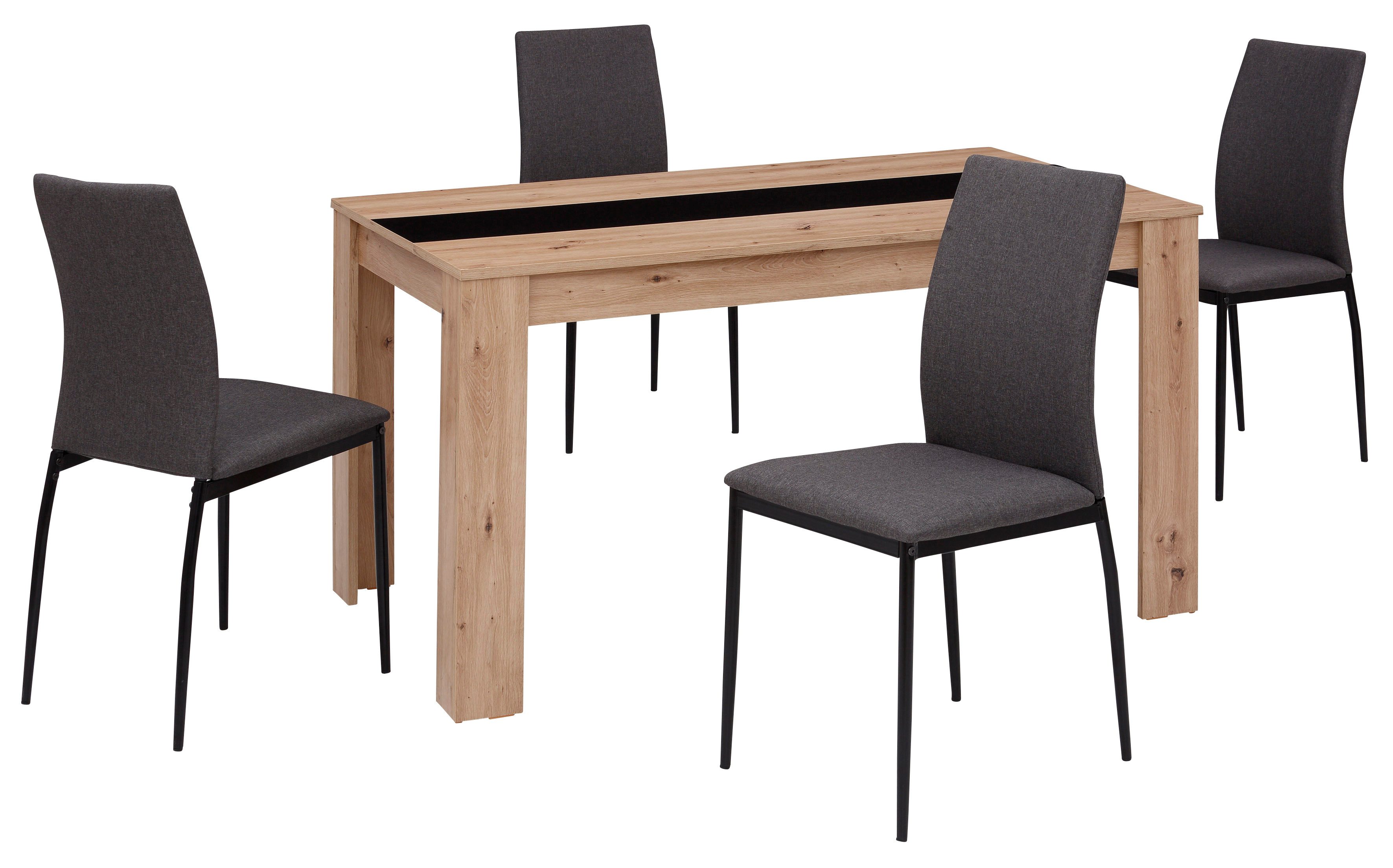 HELA Essgruppe SIMONE, (Set, 5-tlg), Platte mit Wendeeinlage, Bezug Microfa günstig online kaufen