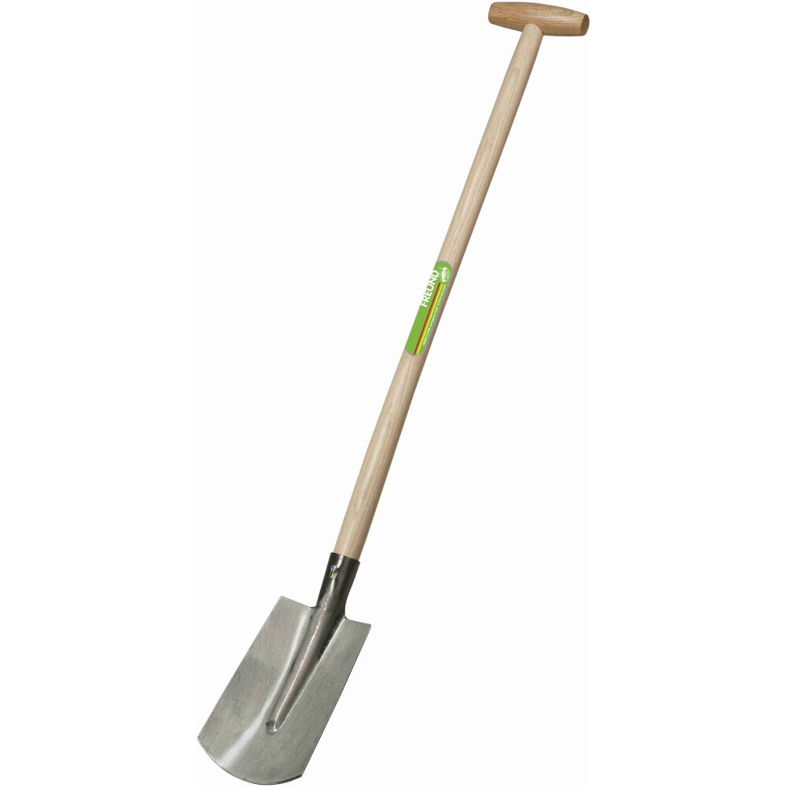Freund Victoria Spaten Mini Spaten 68127 Stahl poliert 13 cm mit 75 cm Eschen T-Stiel