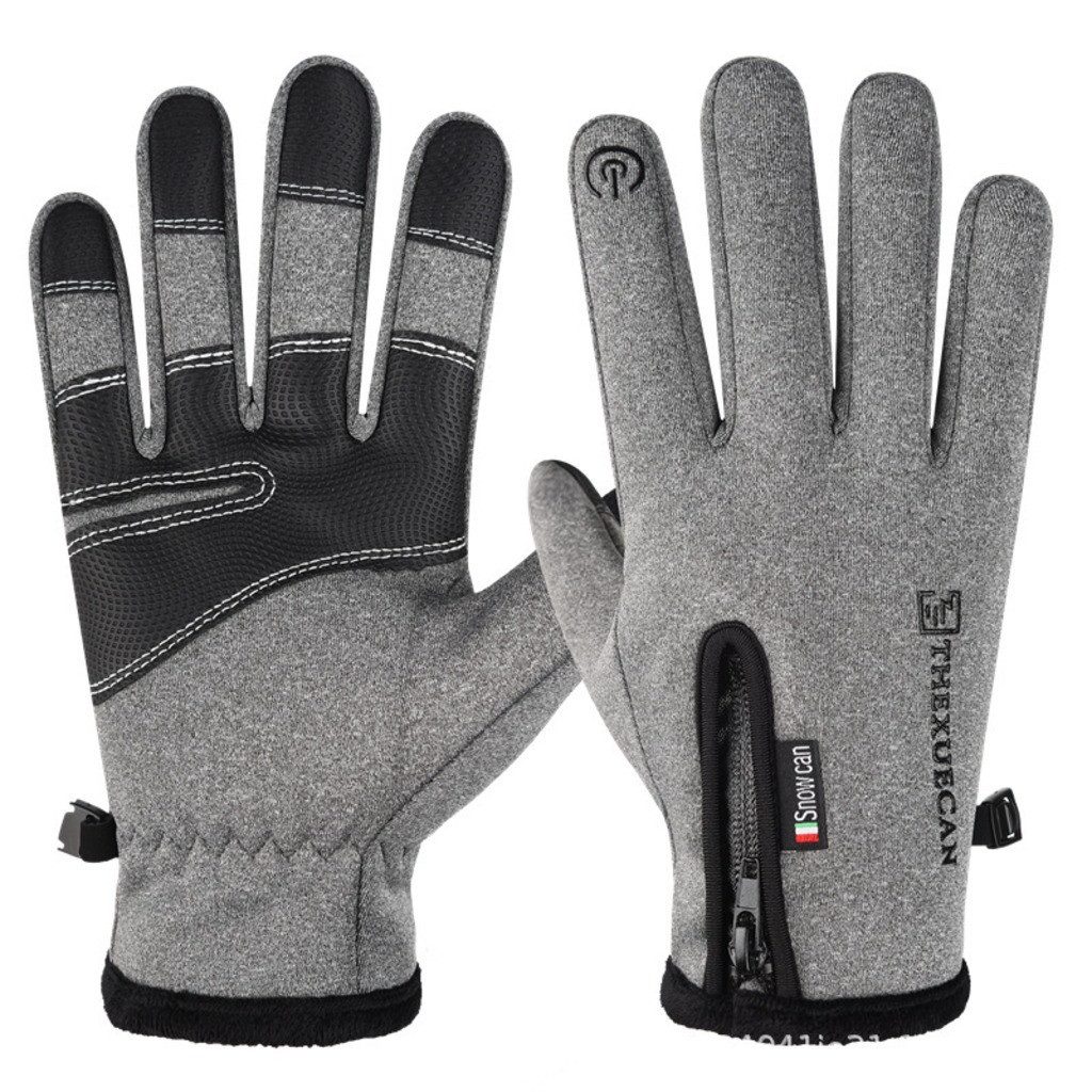 nsihing Fahrradhandschuhe Winterhandschuhe Unisex, Gefütterte Touchscreen Handschuhe Winddicht & Wasserabweisend für Fahrrad, Wandern und Outdoor