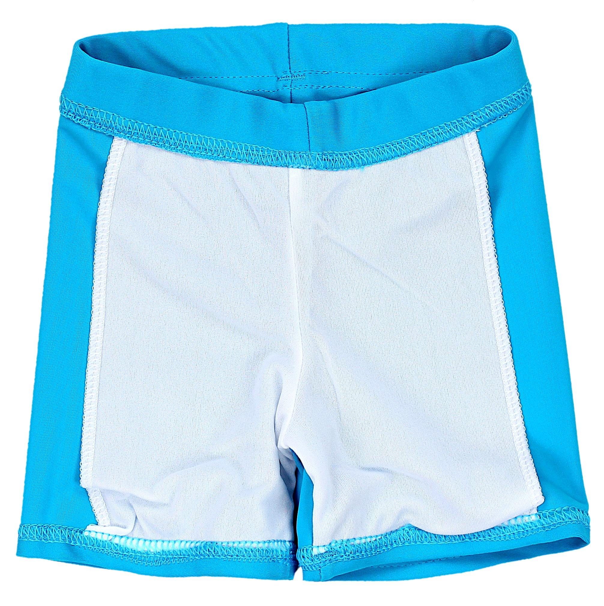 Blau Badeanzug / Badeanzug Aquarti Zweiteiliger Jeans Kinder T-Shirt UV-Schutz / Baby Jungen Haie Badehose