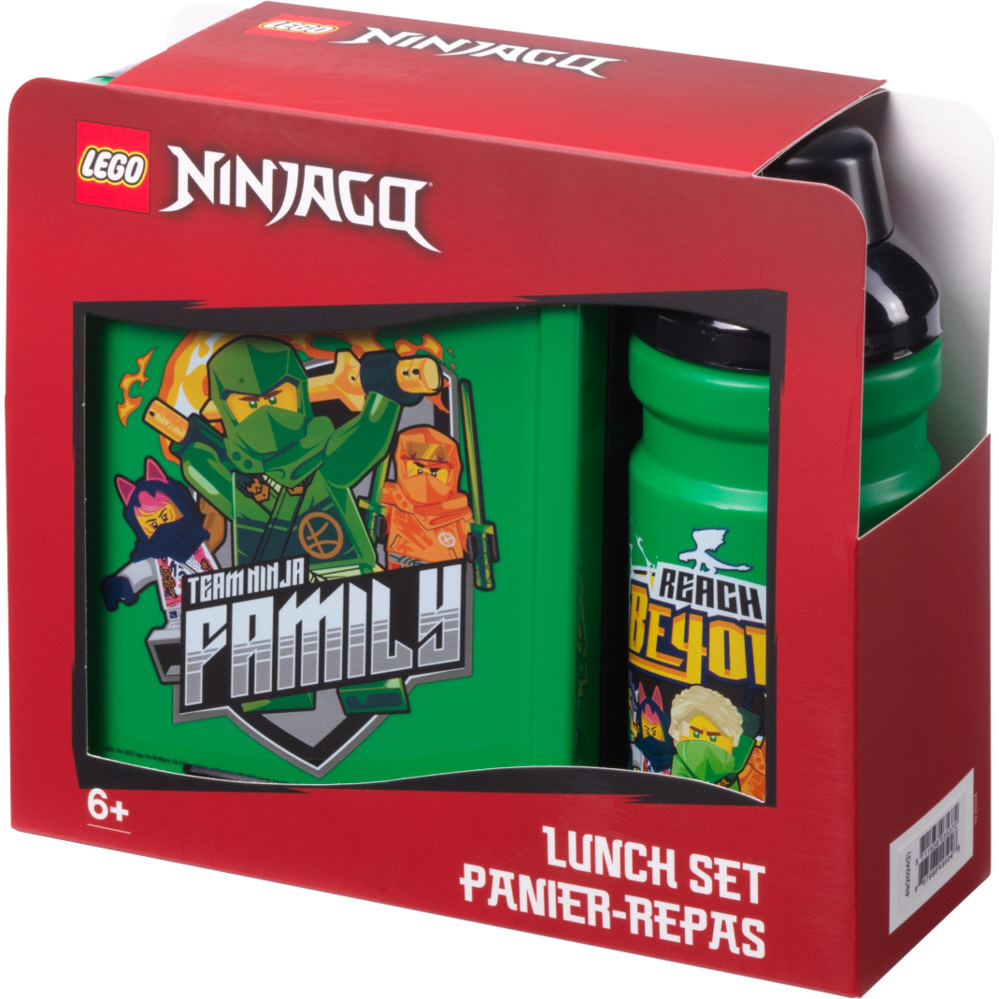 Room Copenhagen Spielzeugtruhe Room Copenhagen LEGO Lunch-Box Set Ninjago Green