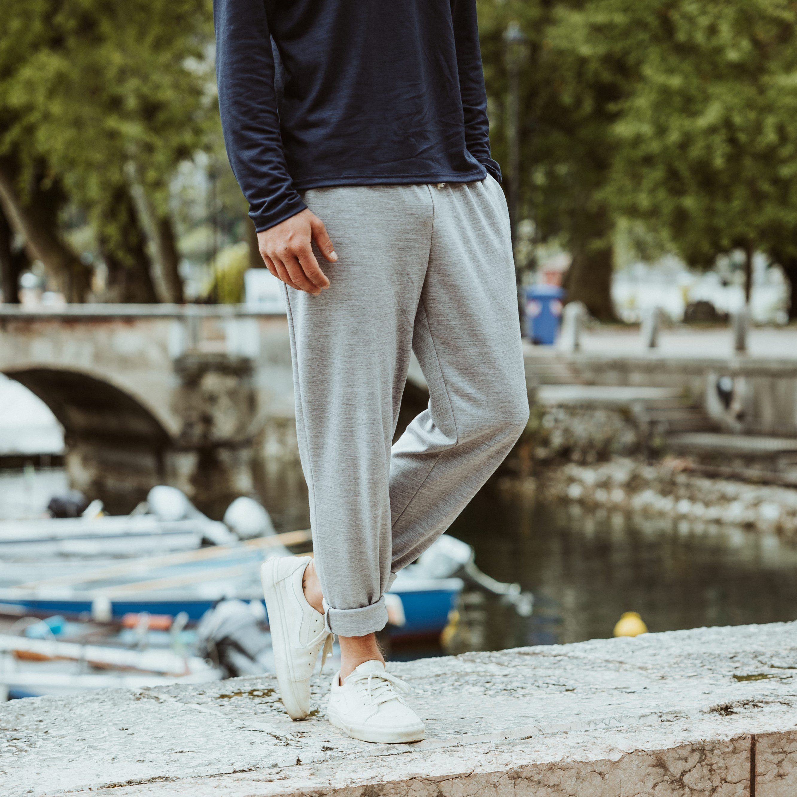 Kaipara - Merino Sportswear Relaxhose URBAN Merino Jogginghose Herren 270 extrawarm (1-tlg) Made in Germany, aus reiner Merinowolle