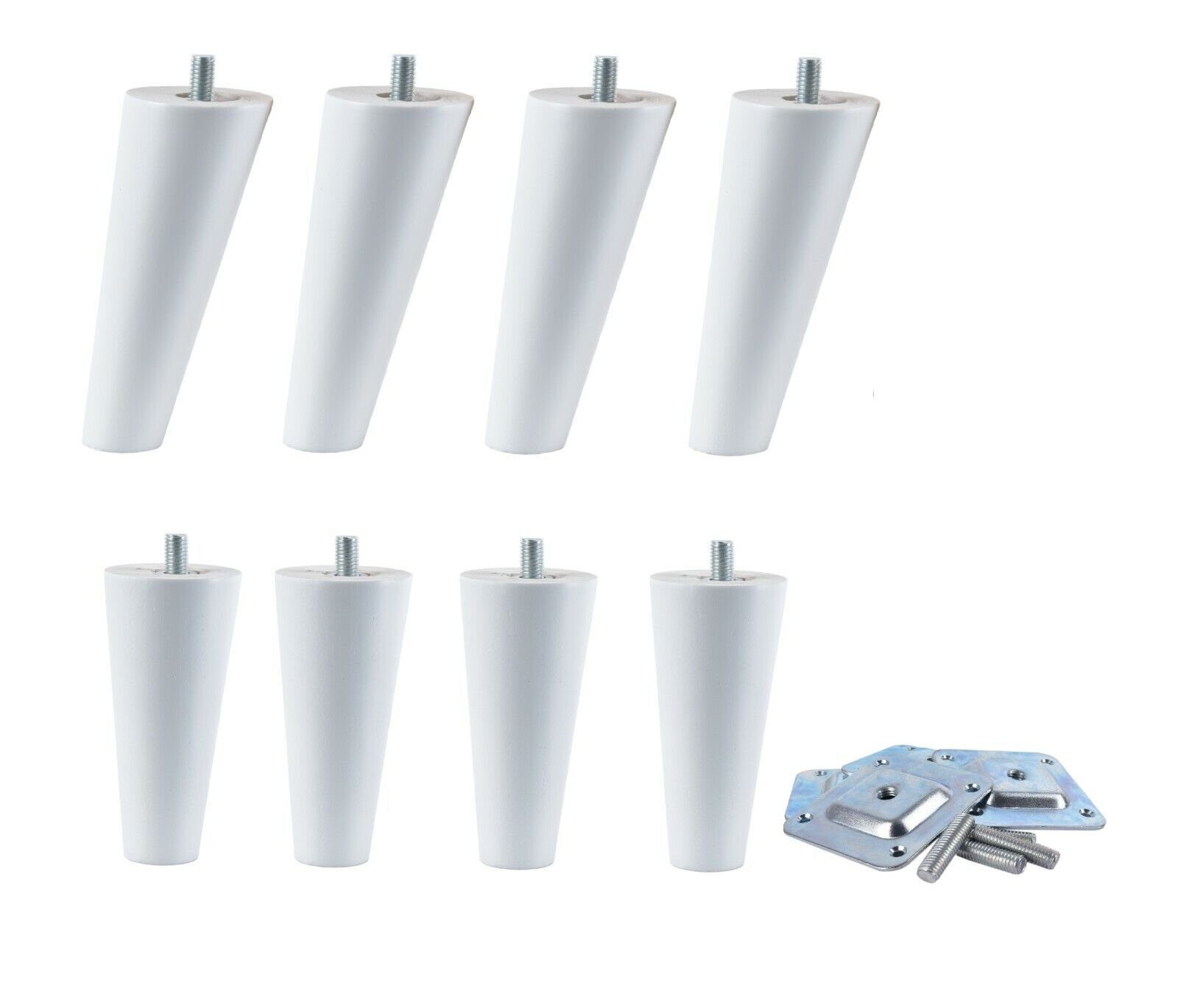 Prima-Online Möbelfuß Holz Schrank Möbelbeine Schräg Gerade Konisch Möbelfü günstig online kaufen