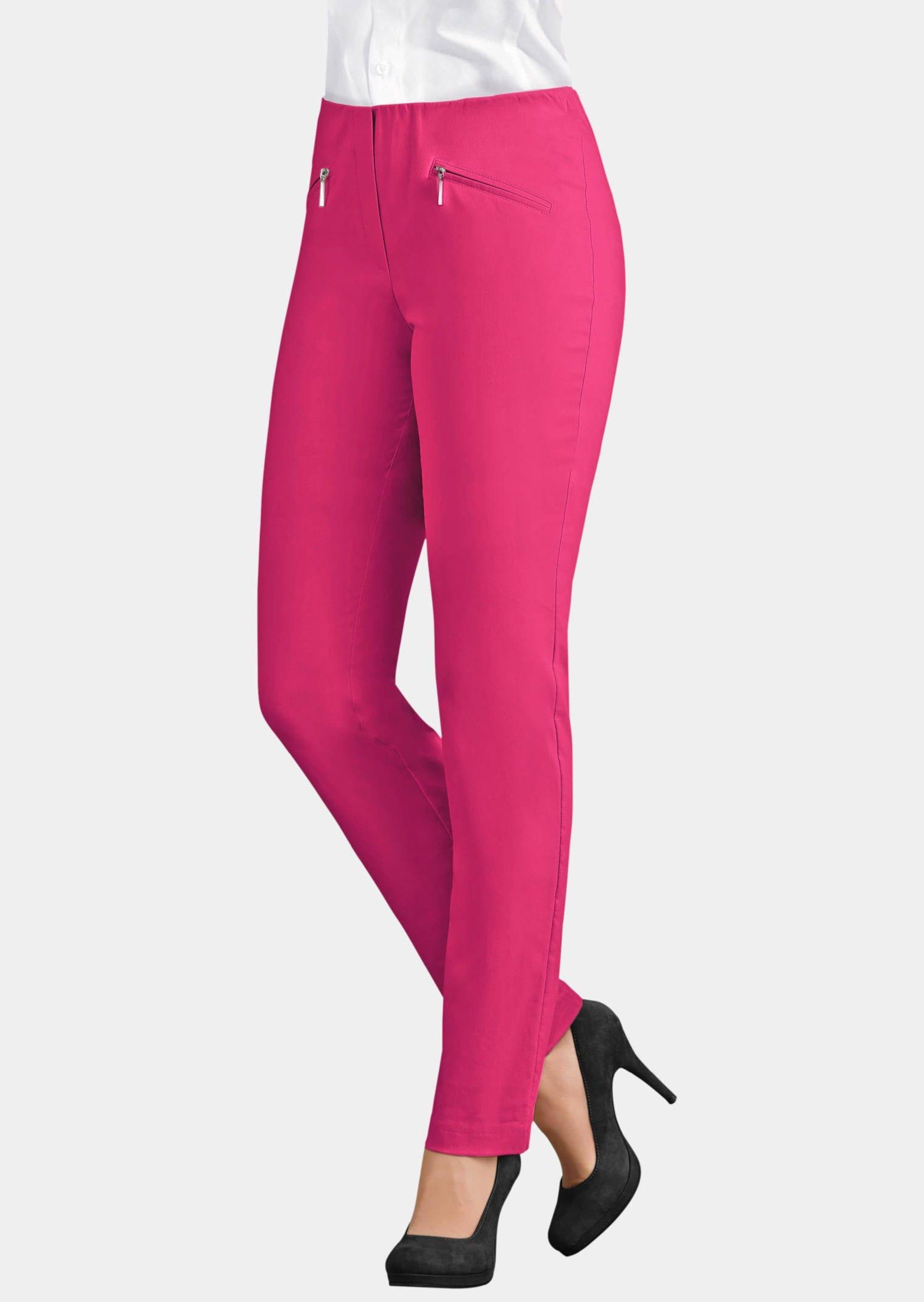 Kurzgröße: pink Stoffhose GOLDNER