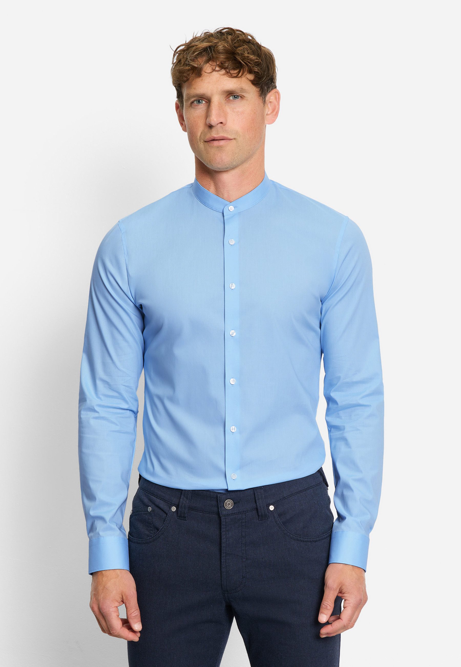 Businesshemd OLYMP No. Six, super slim, Businesshemd, Stehkragen