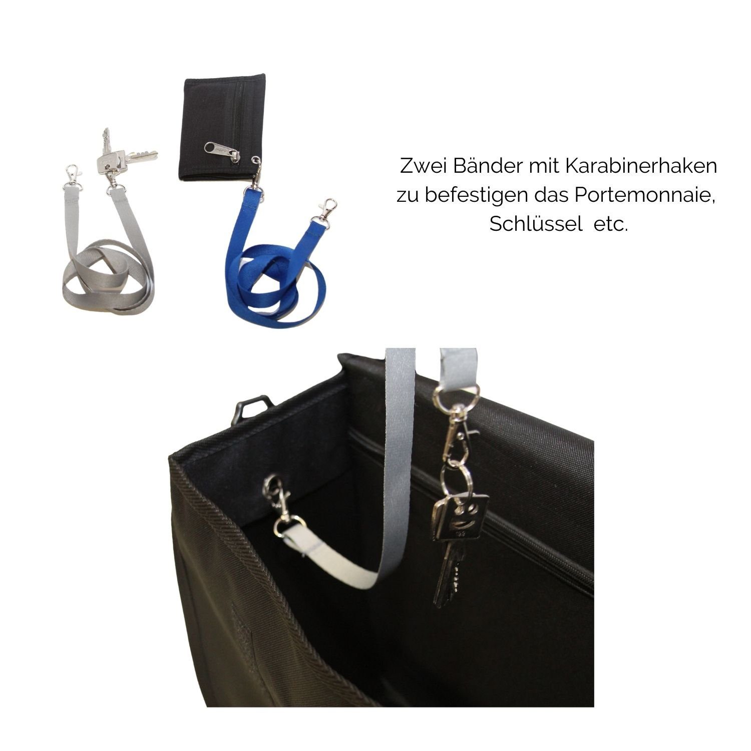 Seniori Aufbewahrungstasche SENIORI Rollator / Rollstuhl Tasche Rollatortasche Rollstuhltasche, 4. Blumen_Classic – Bild 5 von 5