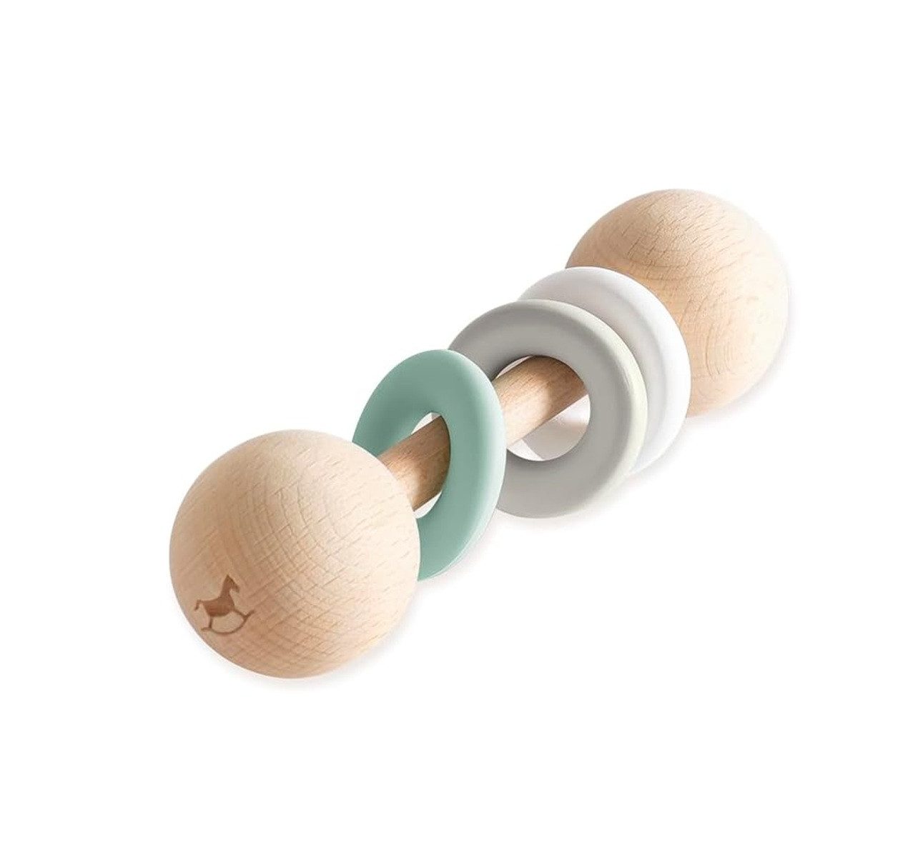Greifling Malin Rasselstab - Holz-Babyspielzeug & Zahnungshilfe