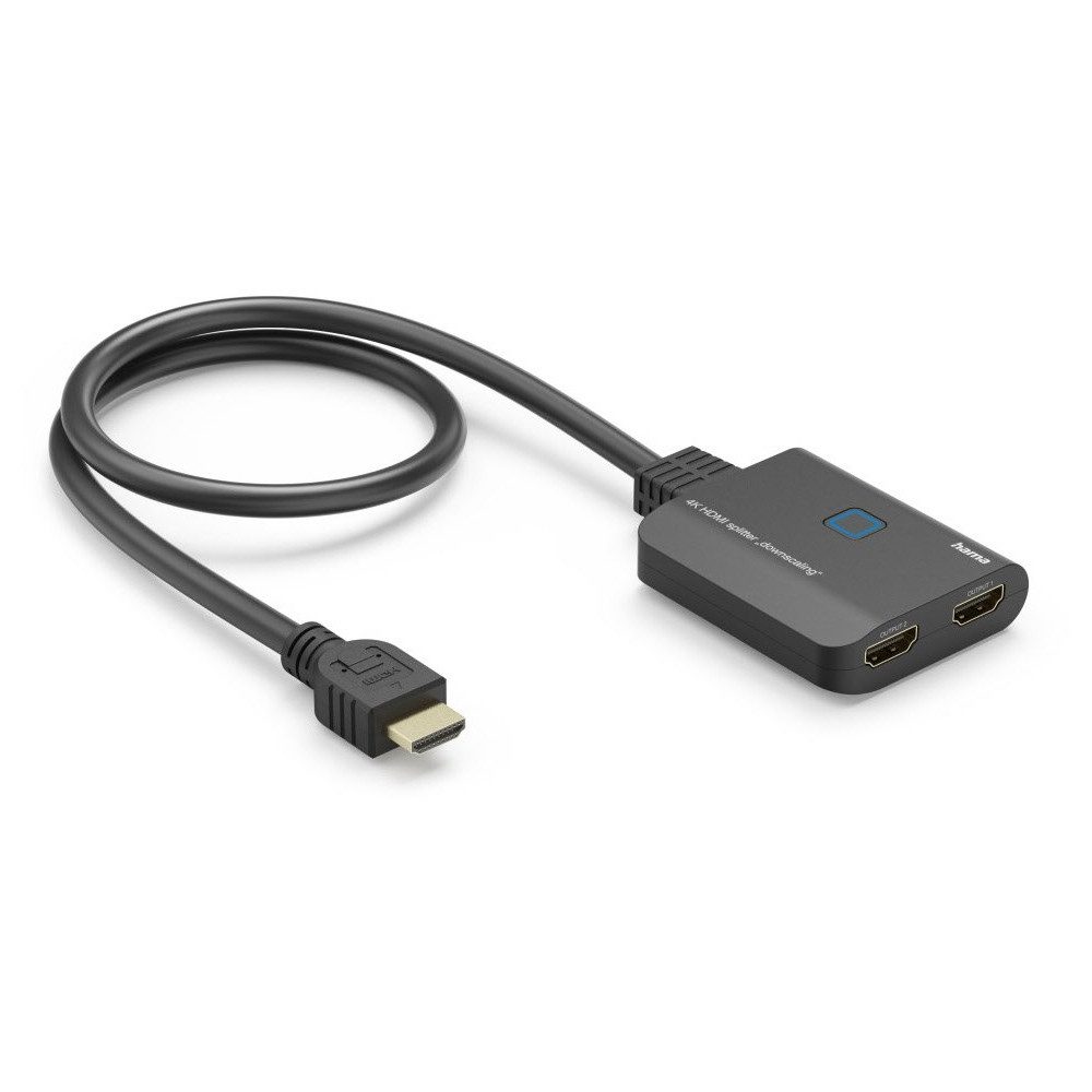 Hama 00205284 4K HDMI-Splitter HDMI schwarz HDMI-Kabel, HDMI, 4K HDMI-Splitter für hohe Auflösung