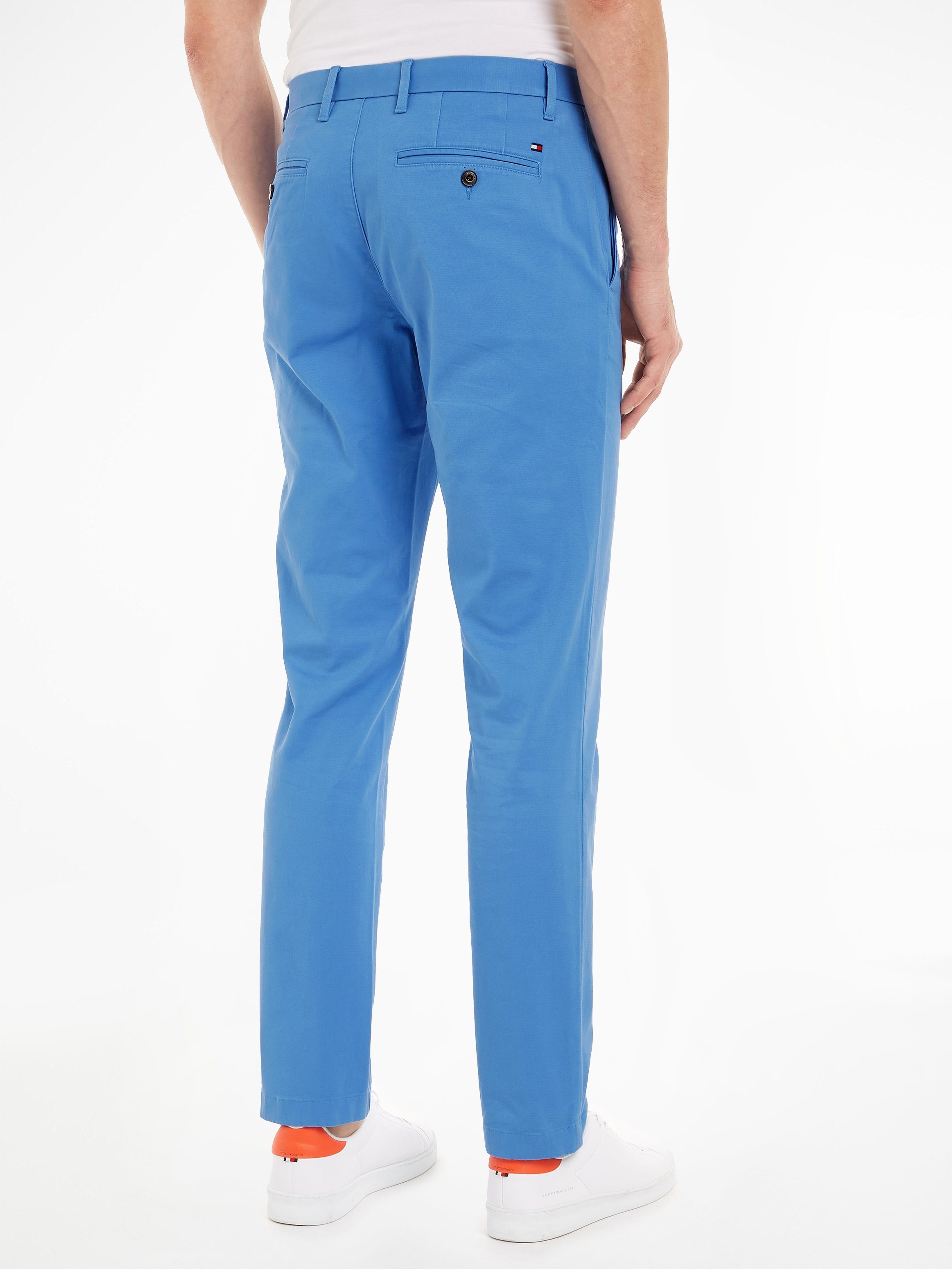 PIMA COTTON Chinohose aus 1985 Iconic der Kollektion CHINO Hilfiger Tommy inspiriert 1985 von Blue DENTON