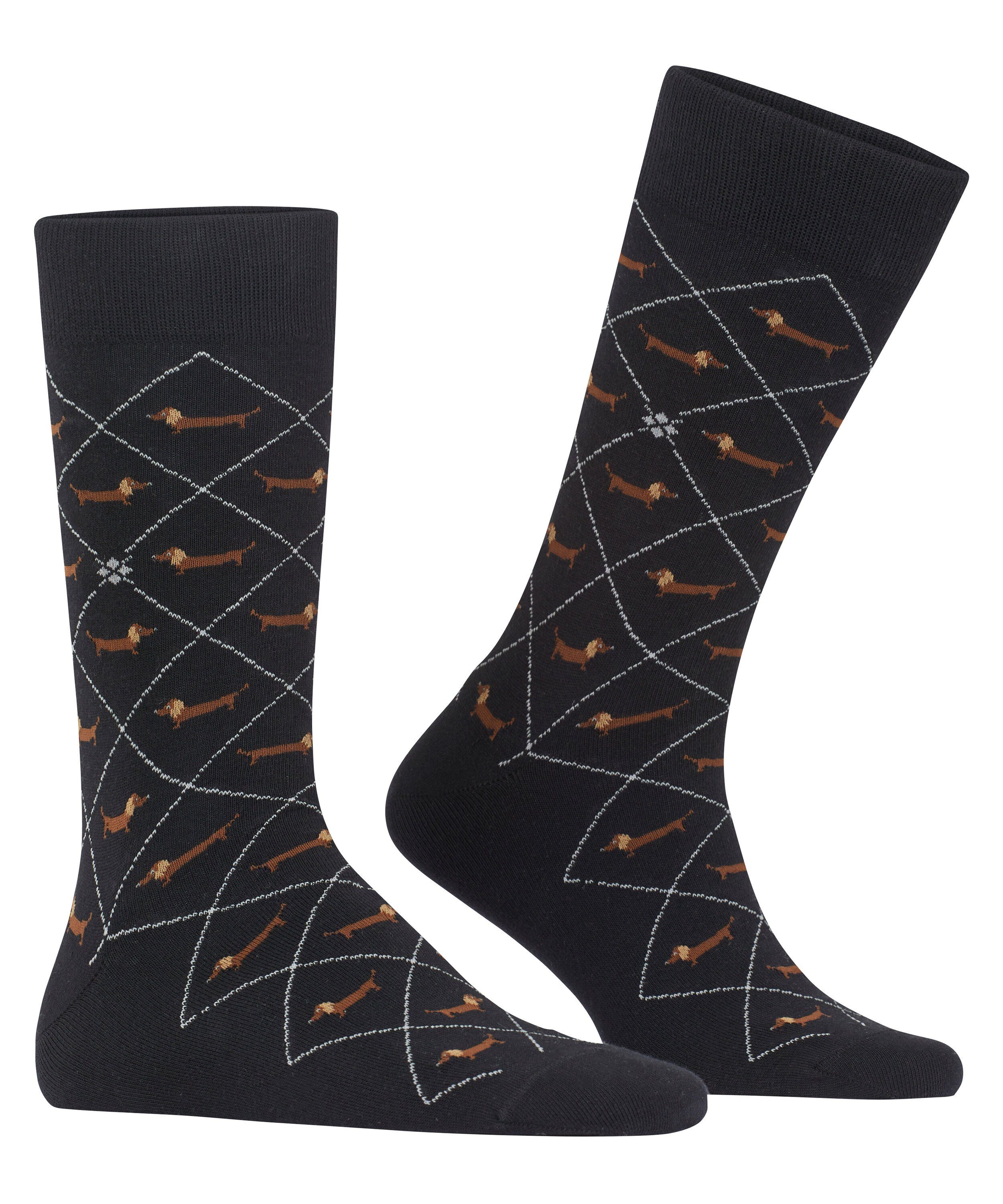 Burlington Socken (3000) Dachshund (1-Paar) black