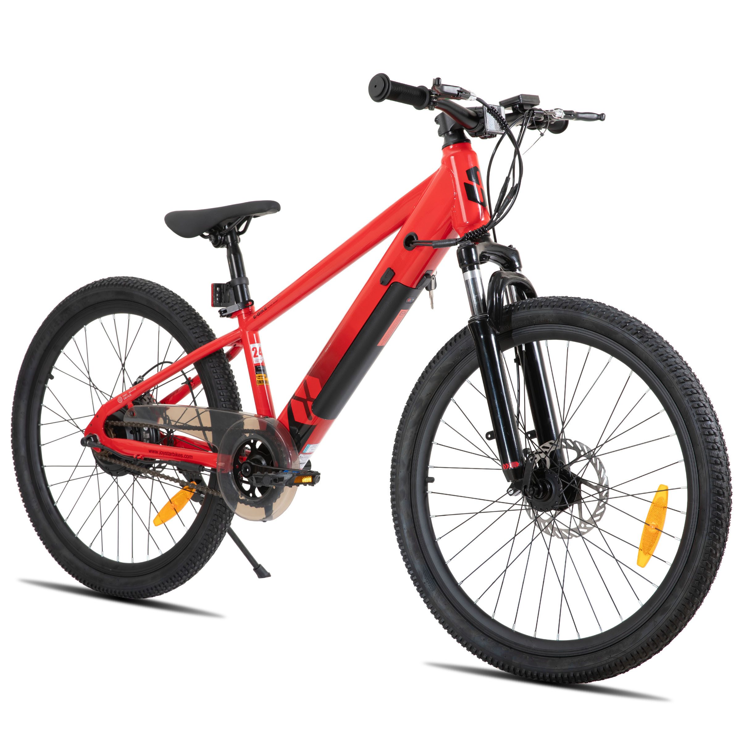 HILAND E-Bike 20/24 Zoll E‑Mountainbike 24V 250W Akku abnehmbar Kinder u. Erwachsene, Heckmotor, 124,8 Wh