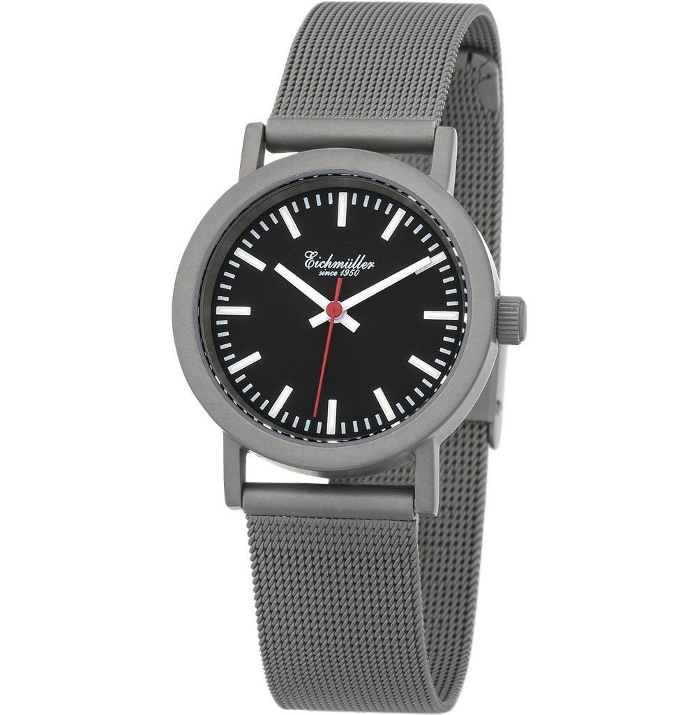Eichmüller Quarzuhr Damenuhr, Bahnhofsuhr-Design, 30 mm, günstig online kaufen
