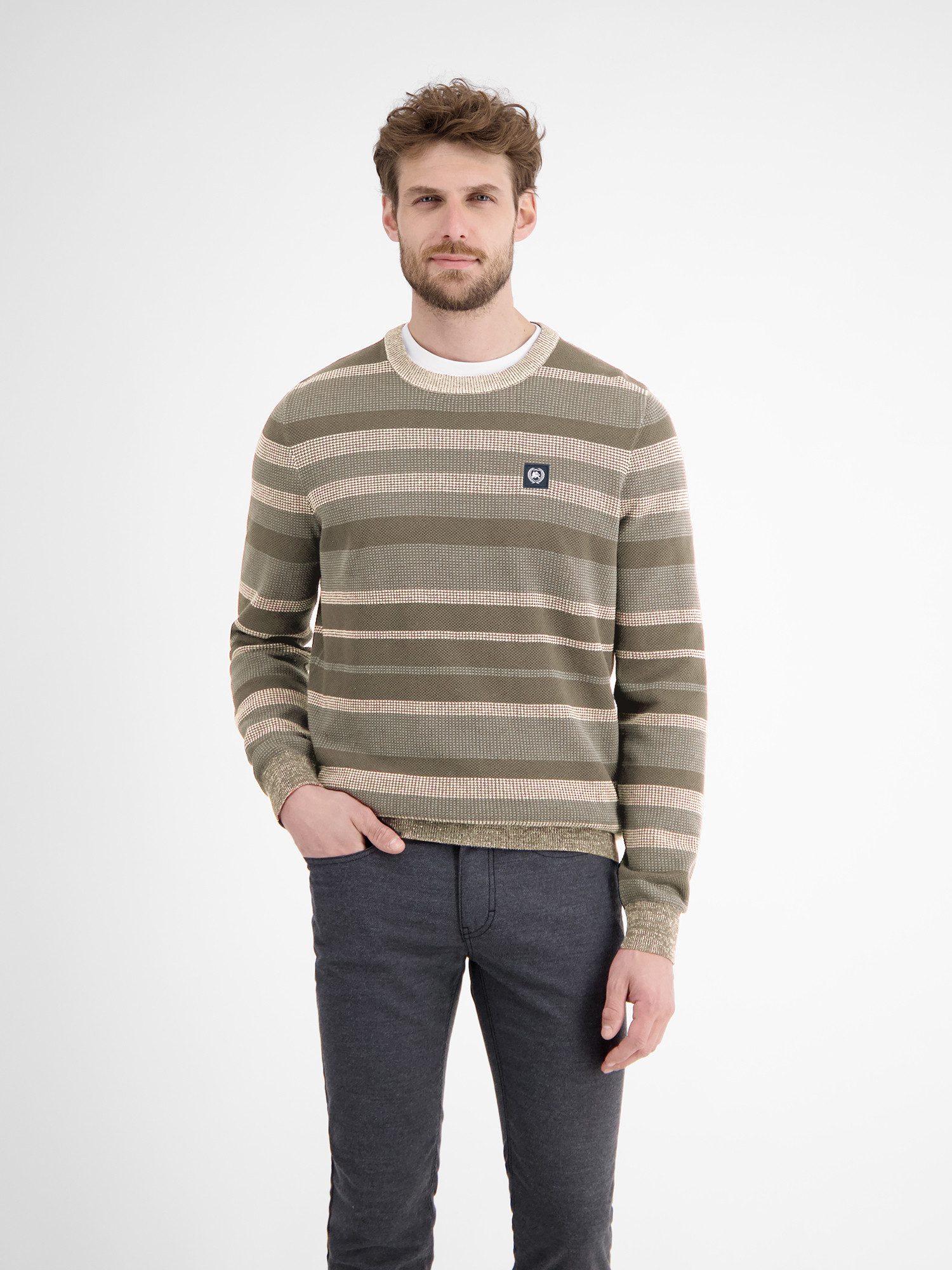 Strickpullover Gestreifter Strickpullover