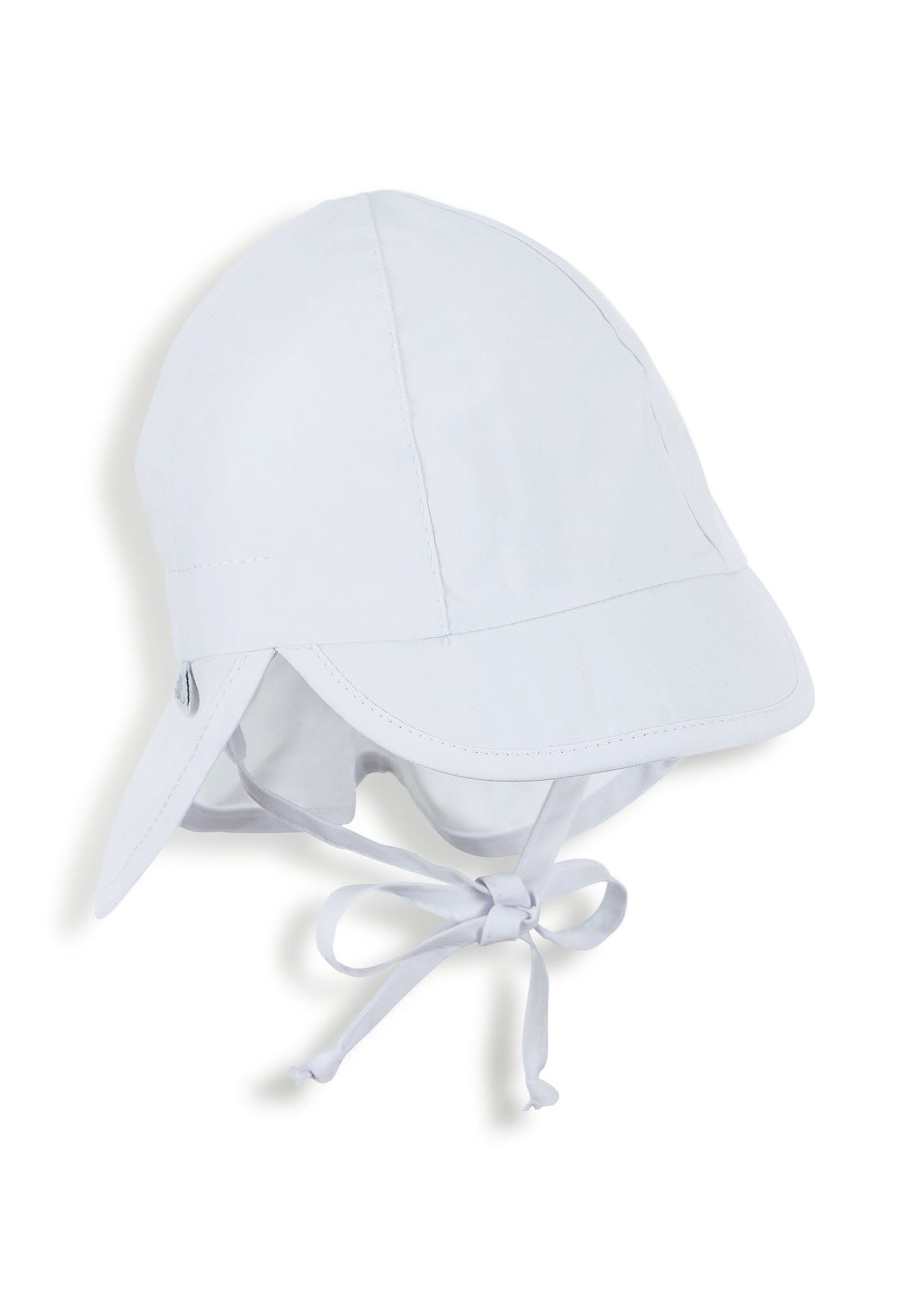 Sterntaler® Schirmmütze 50+ Schirmmütze mit Nackenschutz uni (1-St) Mütze mit Nackenschutz aus UV-Popeline (Bio) unifarben