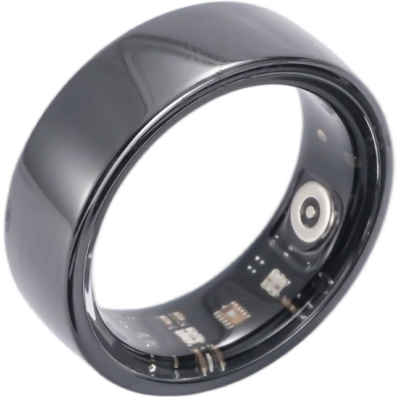 shop'n smile ideoon Smart Ring Smart-Ring Keramik Fitness & Schlaf-Tracker IP68 60/63/65cm, Keramik-Tracker mit 24 Sportmodi, Vital-Analyse & 200mAh Ladebox