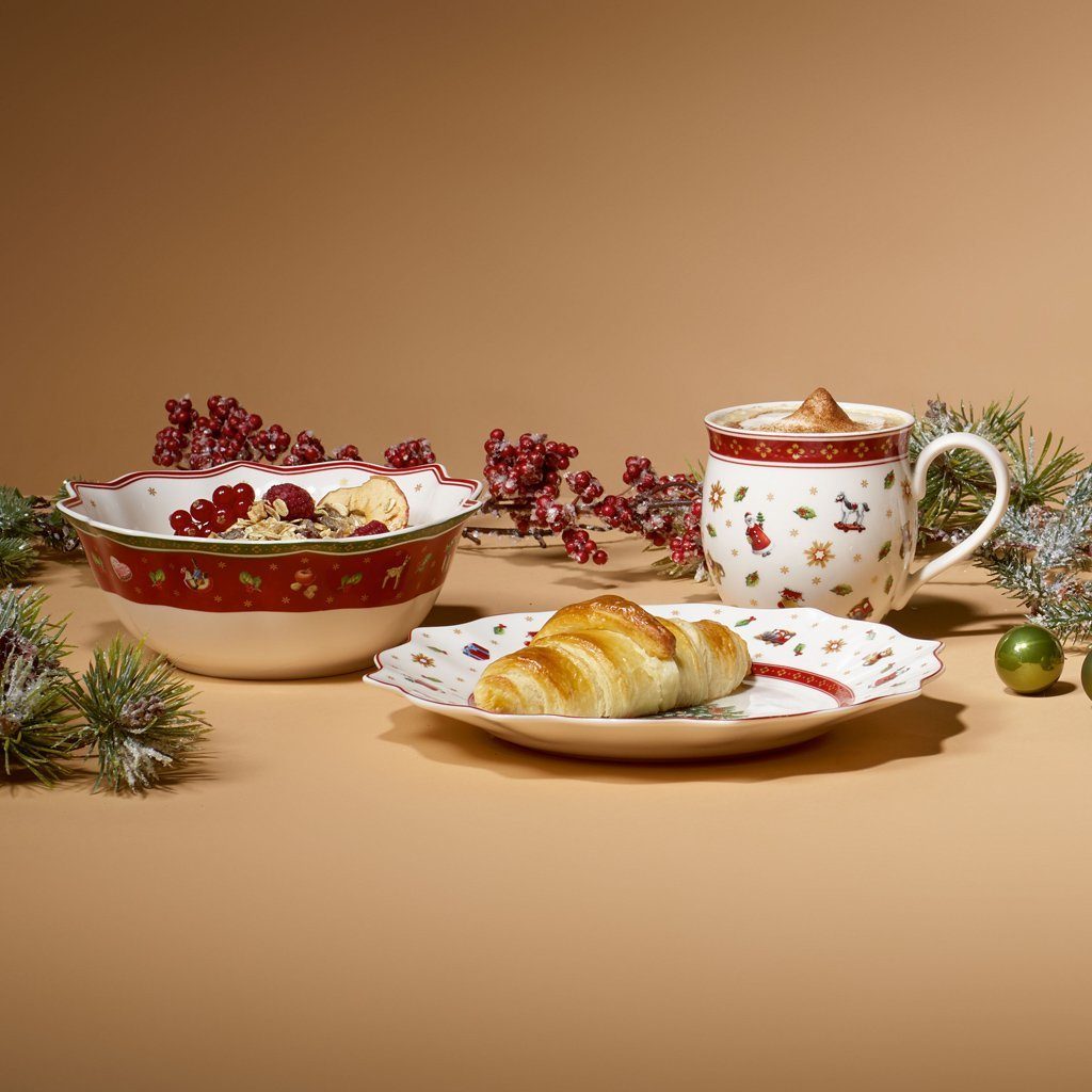 Villeroy & Boch Frühstücks-Geschirrset Toy's Delight Breakfast f. 2 Set (6-tlg), 2 Personen, Porzellan, Premium Porcelain, 6 Stck, Handw., mikrow.sicher