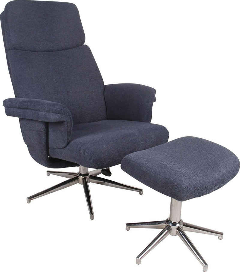 Duo Collection TV-Sessel Sudbury, mit Hocker und Relaxfunktion, 360 Grad drehbar